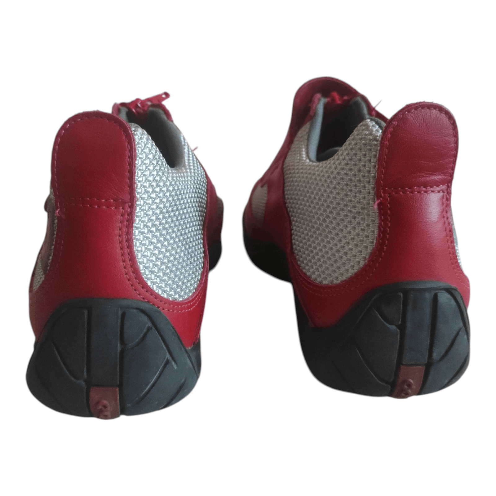 Daytona Daytona Moto Fun Motorcycle Red Silver Shoes Leather Boots Size US 6.5 / IT 36.5 - 6 Thumbnail