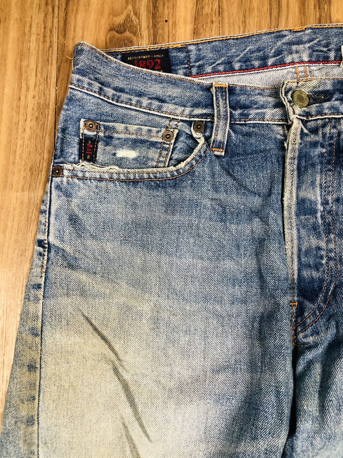 Abercrombie & Fitch Abercrombie & Fitch Premium Denim Jeans (35) Size US 32 / EU 48 - 5 Thumbnail