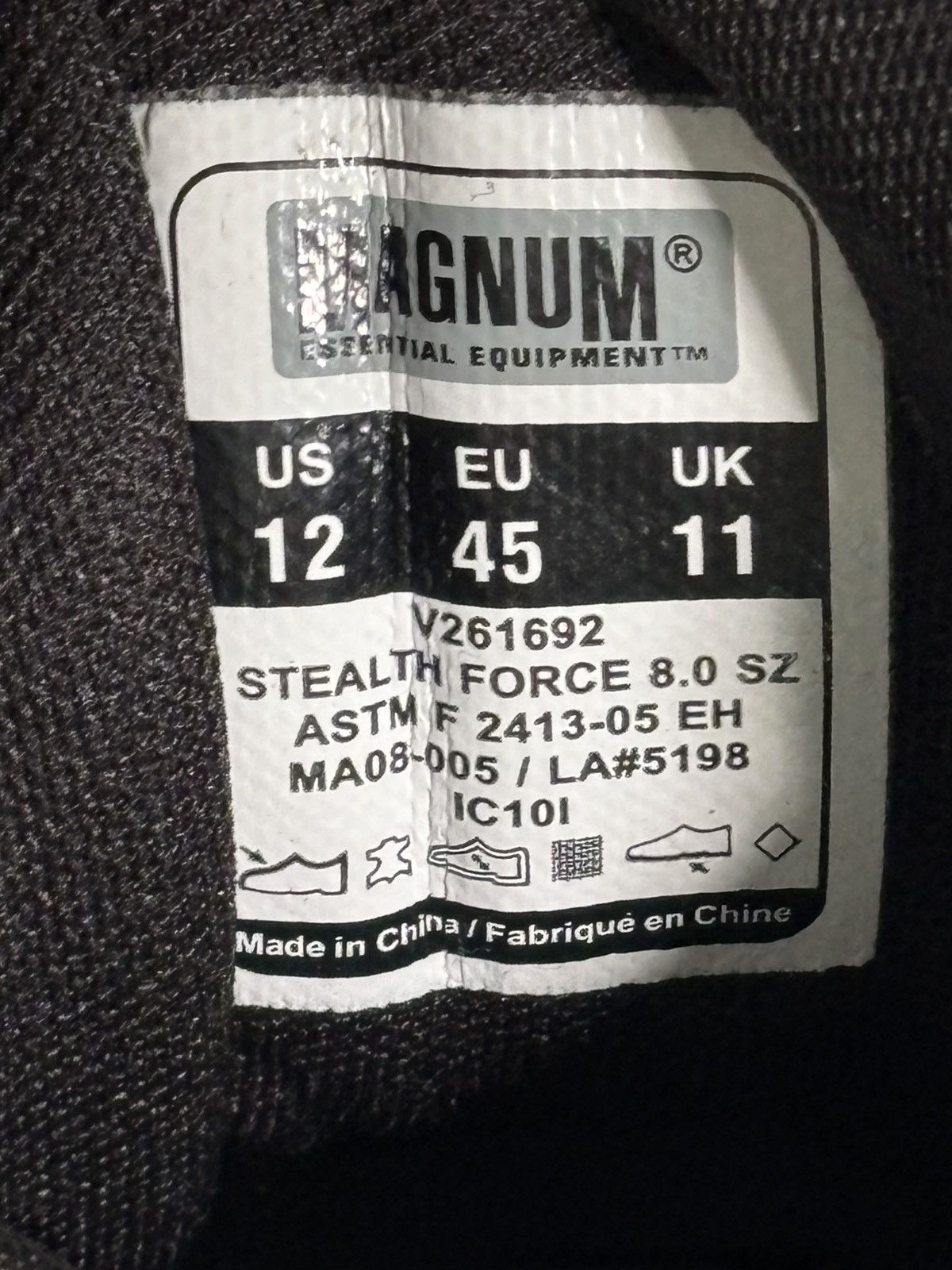 Other Magnum Strike Force Combat Boots Size US 12 / EU 45 - 7 Thumbnail
