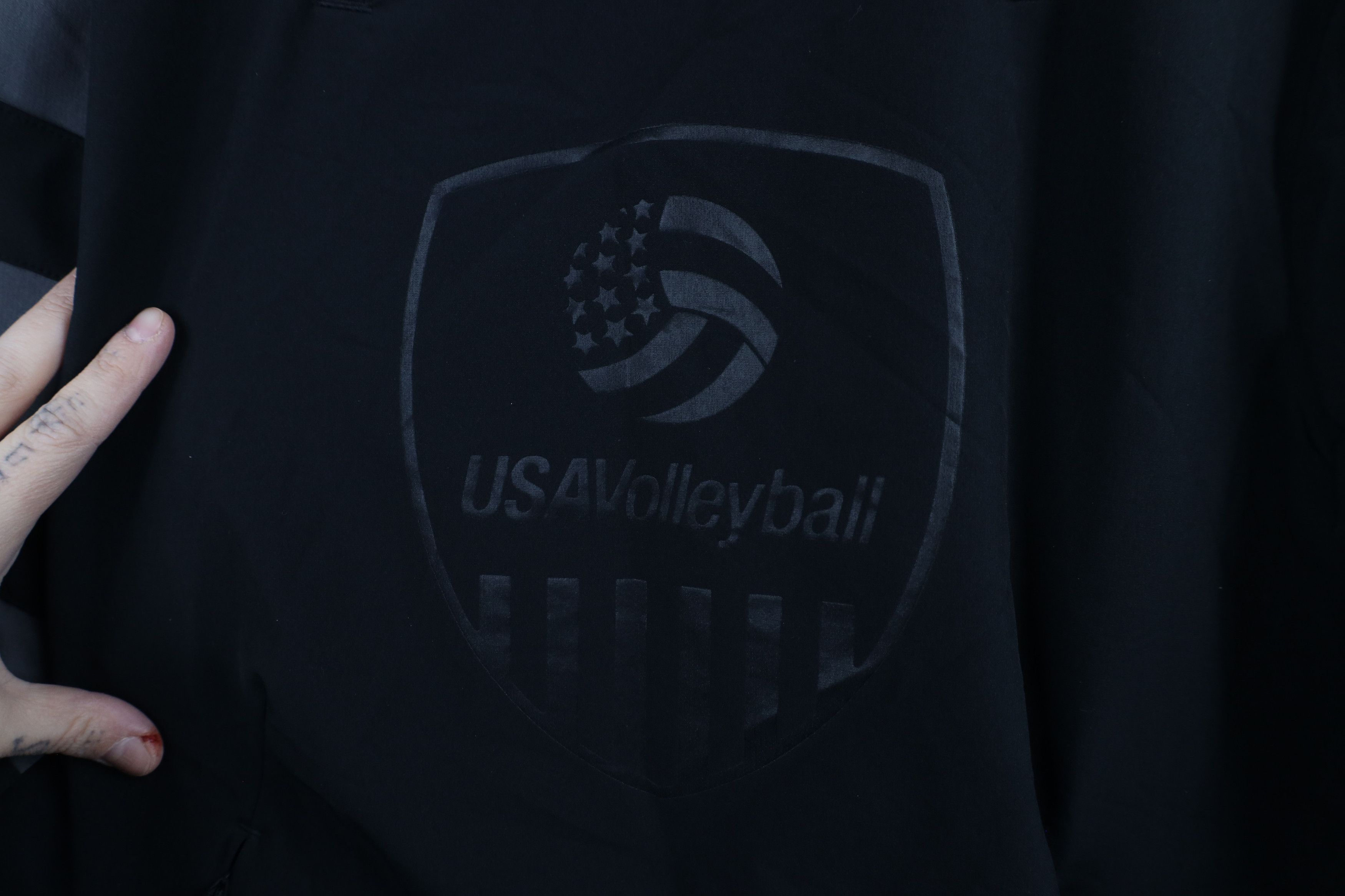 Adidas × Vintage Adidas Spell Team USA Volleyball Hooded Anorak Jacket Black Size US S / EU 44-46 / 1 - 6 Thumbnail