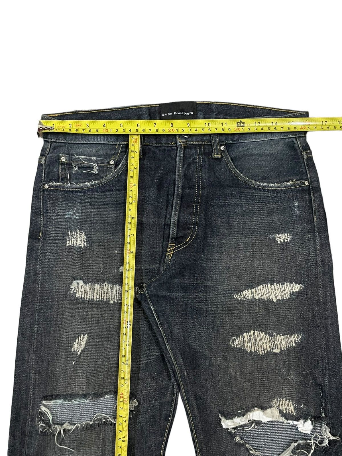 Bottega Veneta Vtg Dartin Bonaparto GreyWash Undercover Style Destroy Jeans Size US 30 / EU 46 - 15 Thumbnail