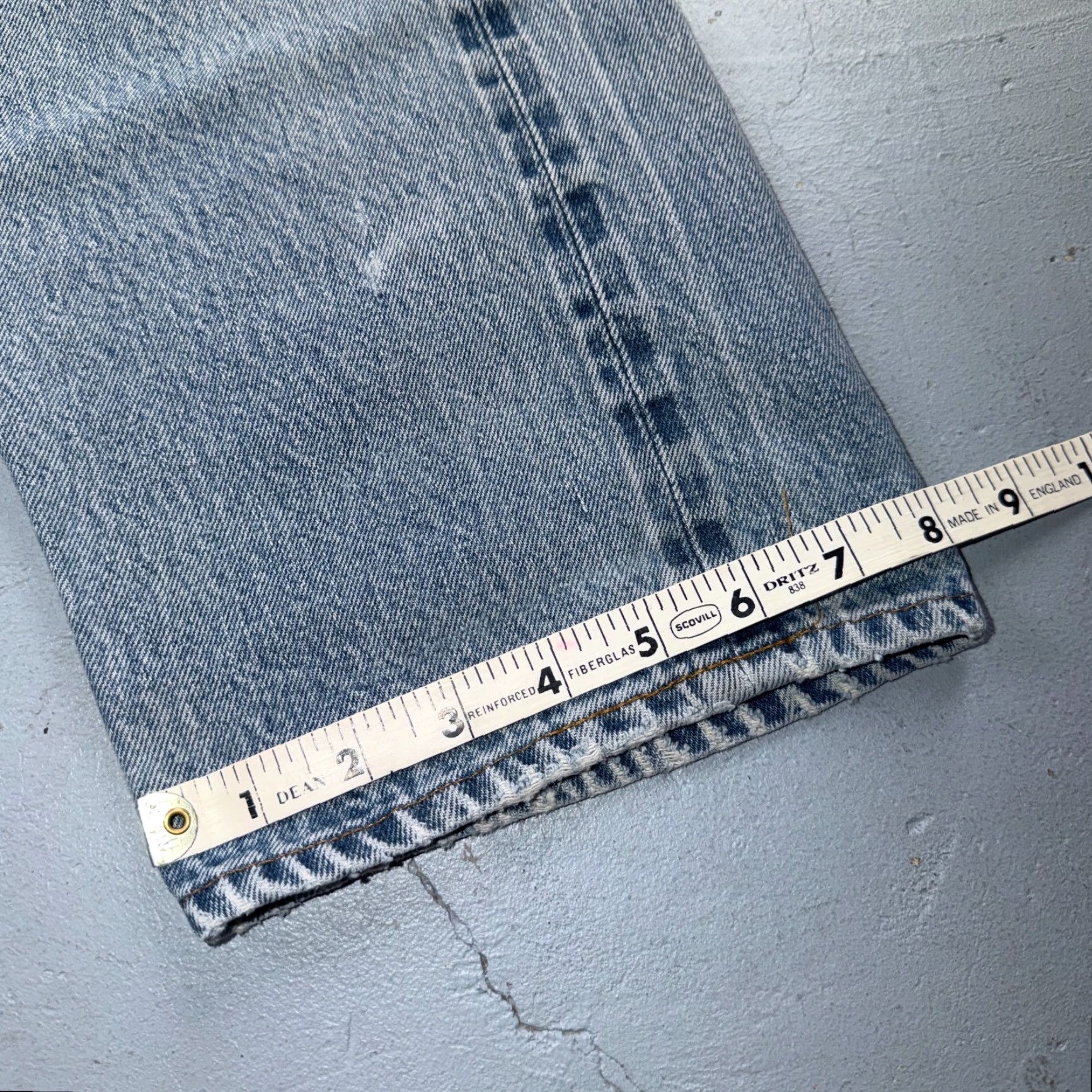 Levi's Levi's 501 Jeans Vintage 80s USA Light Wash Distressed 33 New Never-Used? 501 Model 80s Theme Mens Jeans Size US 33 - 5 Thumbnail