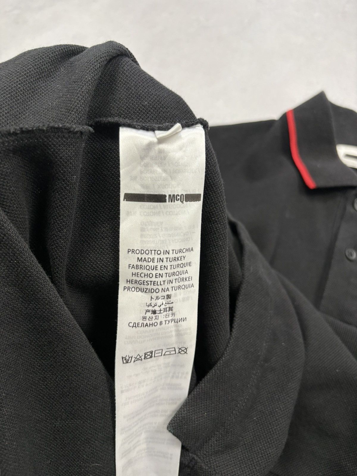 Alexander McQueen Alexander McQueen Spellout McQ Trim Logo Luxury Polo Shirt Size US S / EU 44-46 / 1 - 8 Thumbnail