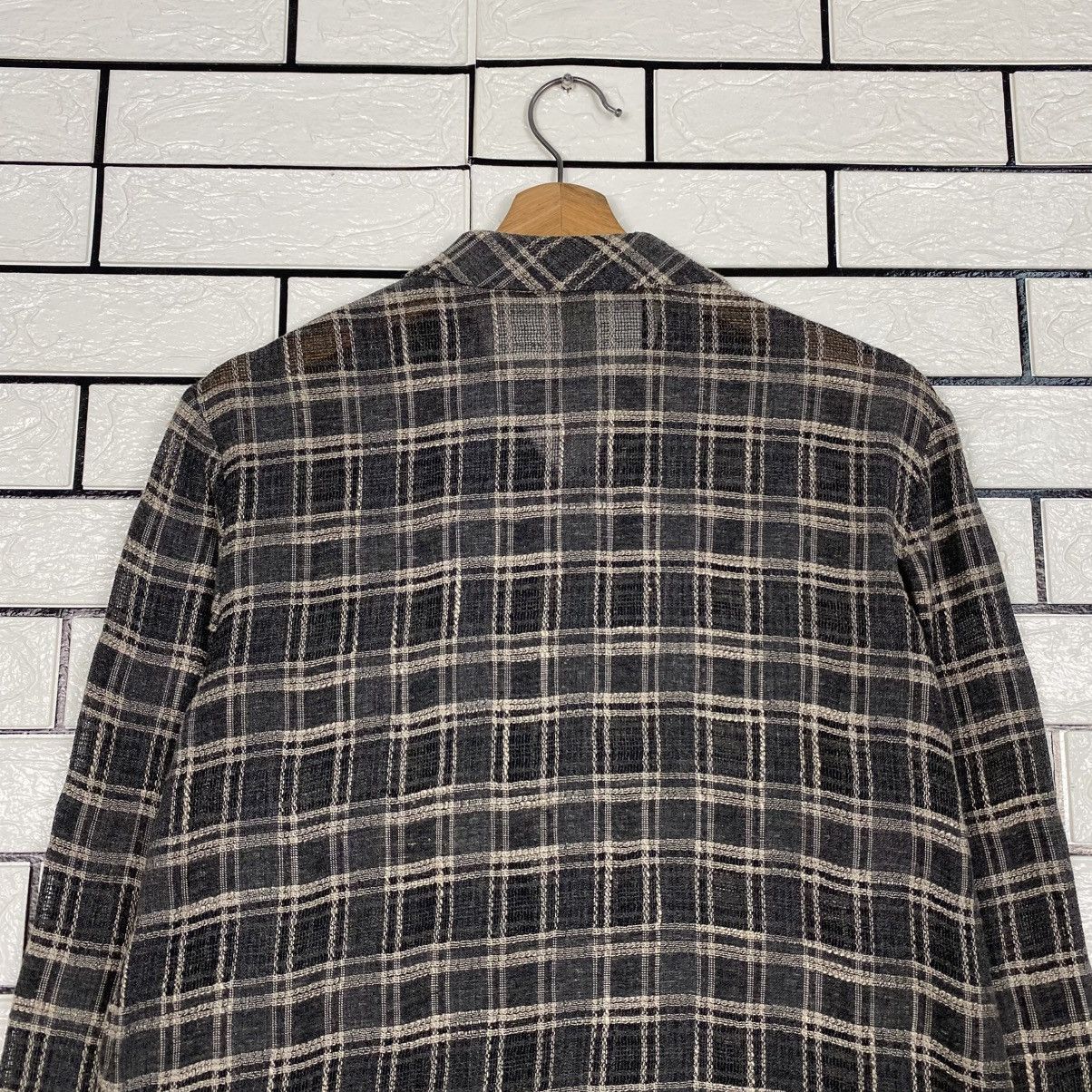 Issey Miyake 📌Vintage Cropped Button Jacket Corsa Tartan Design Check Size US M / EU 48-50 / 2 - 10 Thumbnail