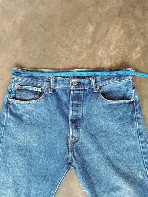 Jean × Levi's × Vintage Vintage Levis 501 Distressed Jeans 34x31 Size US 34 / EU 50 - 6 Thumbnail