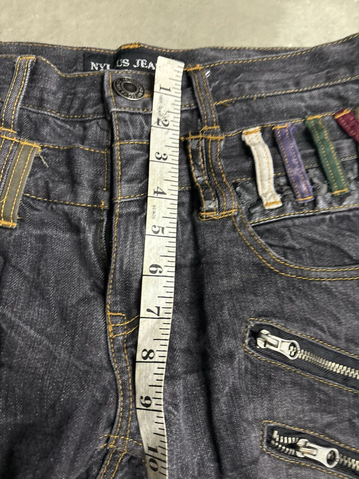 Japanese Brand Nylaus Double Waist Denim Jeans Studded Size US 32 / EU 48 - 22 Thumbnail