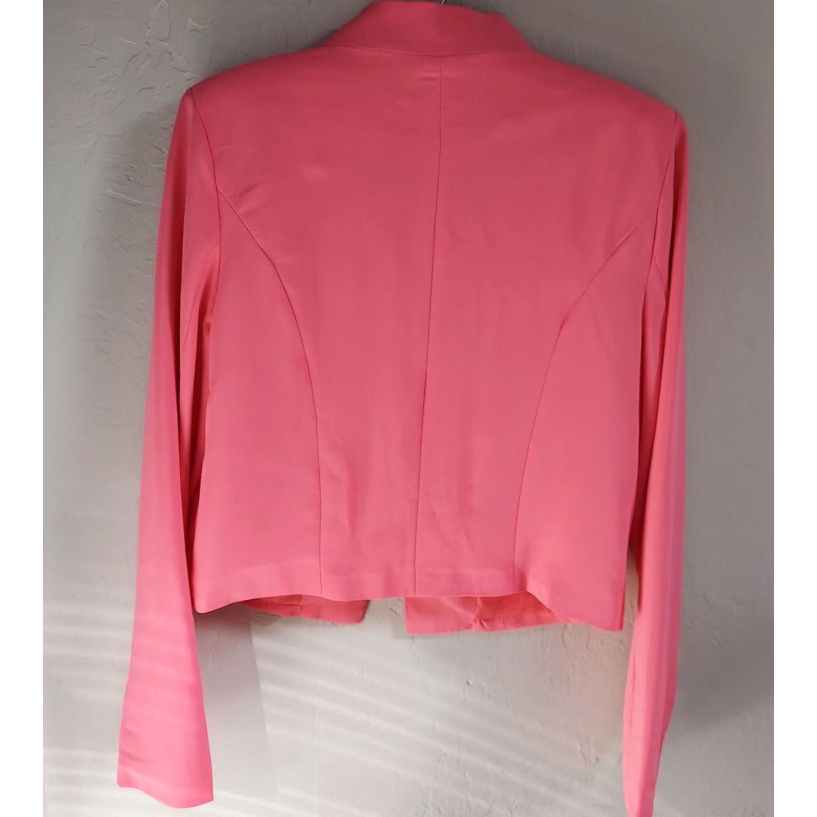 Cotton On Cotton On Womens Pink Blazer Jacket Large Faux Pocket Fully Lined Size L / US 10 / IT 46 - 2 Thumbnail