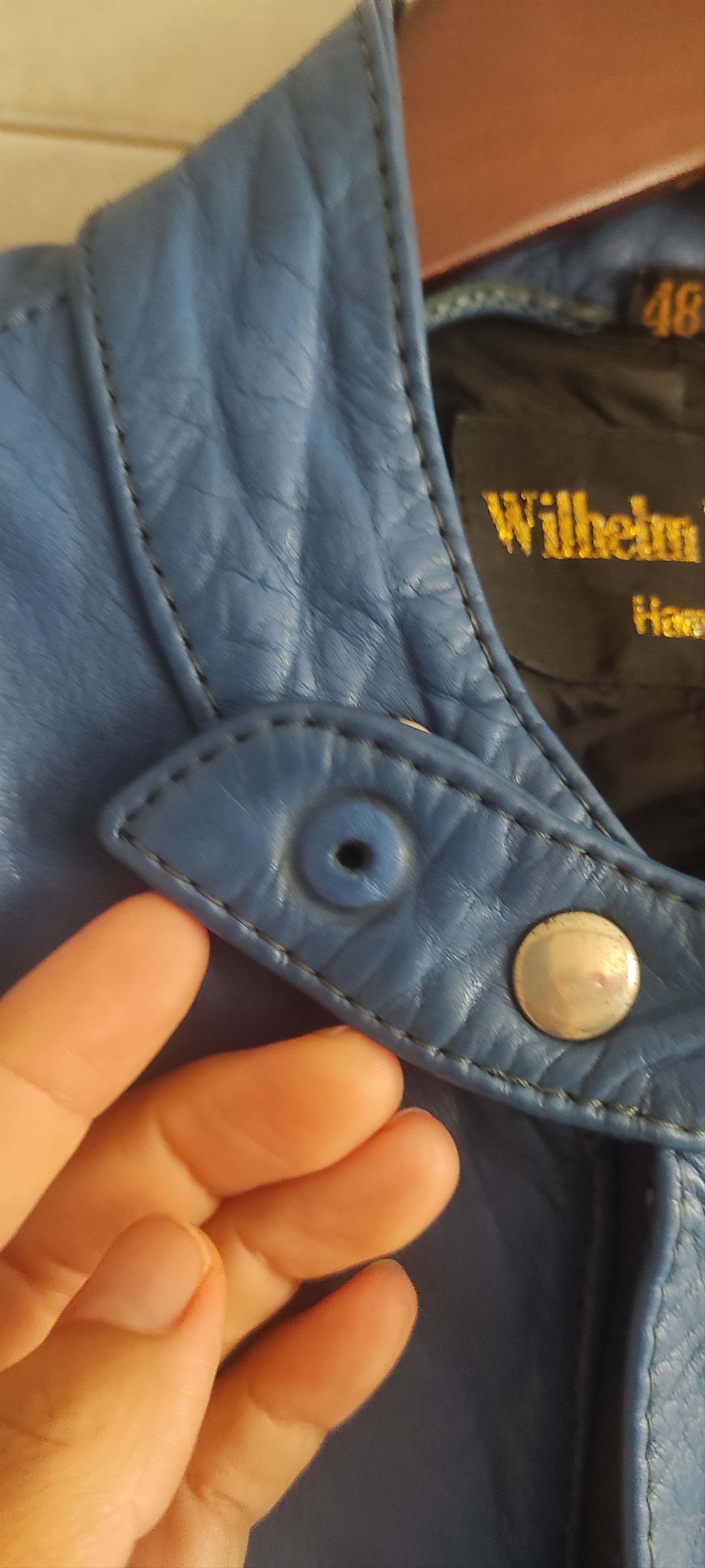 Genuine Leather Wilhelm Krawehl Hamburg Motorcycle Racing Leather Jacket Size US S / EU 44-46 / 1 - 12 Thumbnail