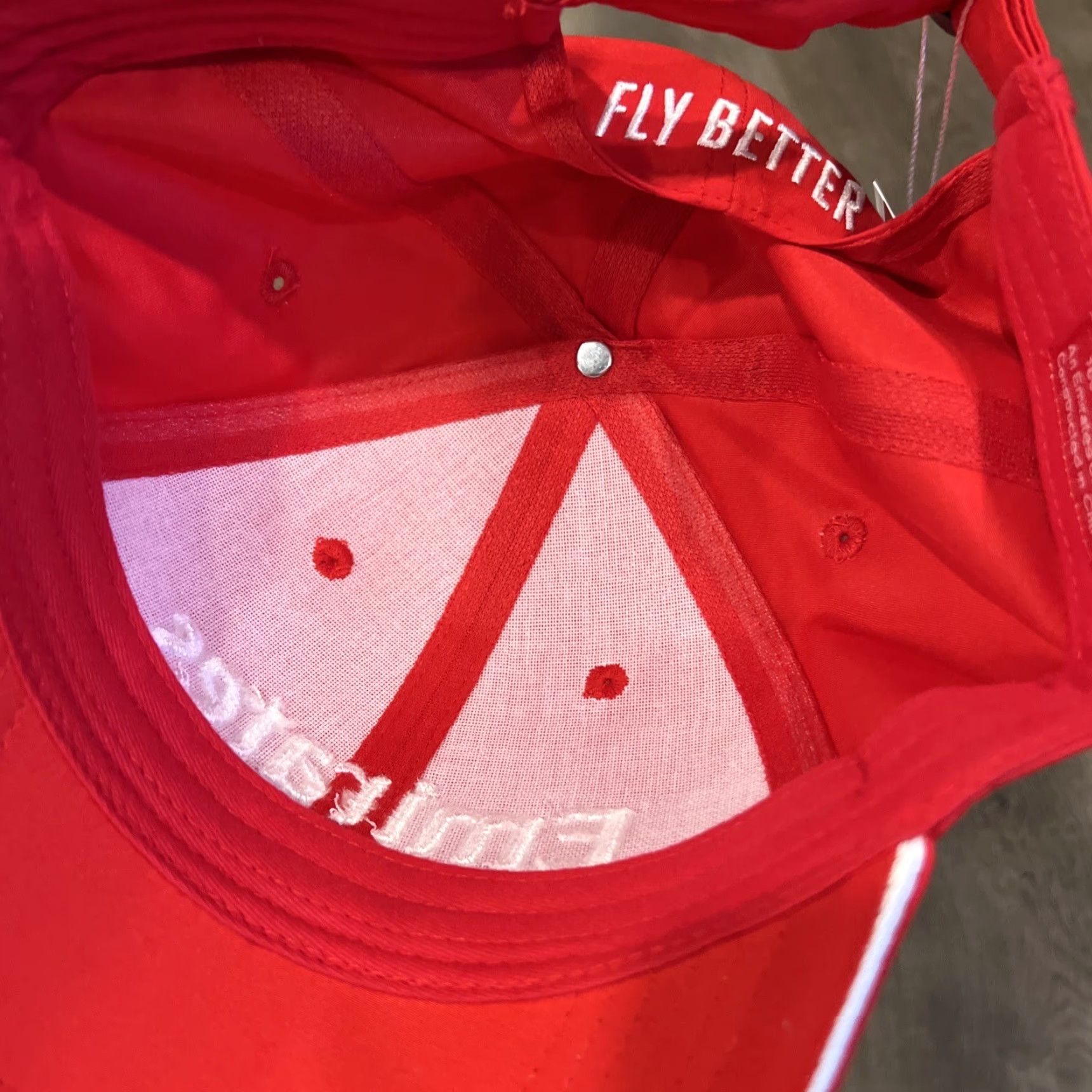 Vintage VINTAGE Emirates Fly Better Airlines Microfibre Cap Strapback Embroidered Logo With Tags Size ONE SIZE - 2 Thumbnail