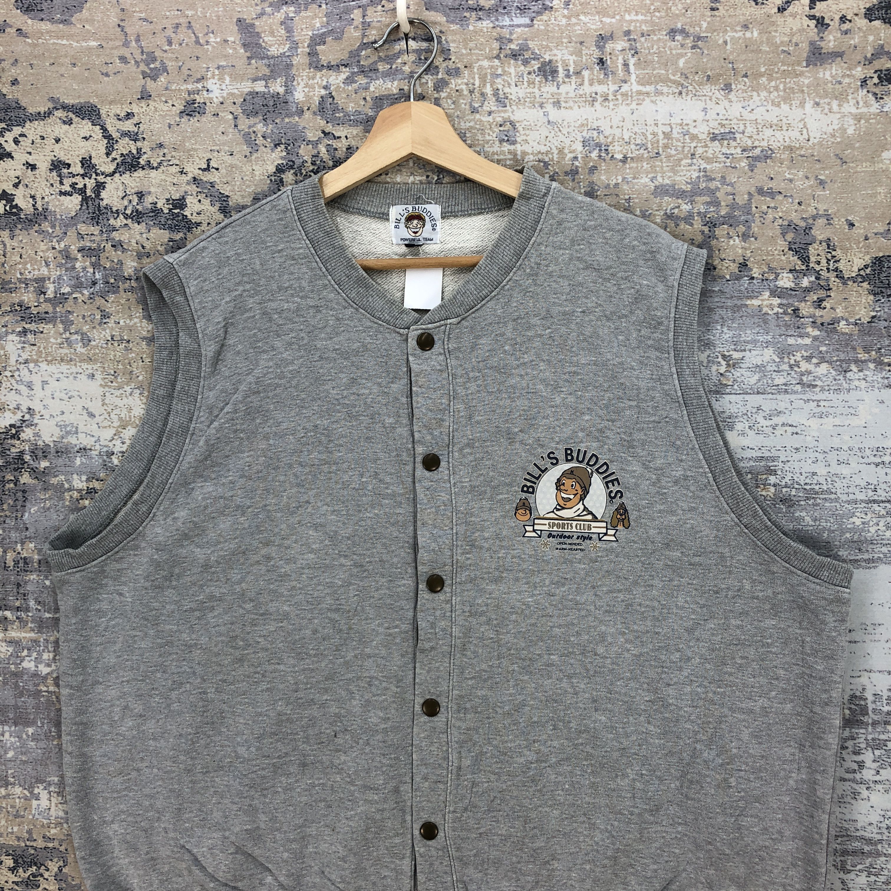 Japanese Brand Vintage Bill's Buddies Sweatshirt Boston Team Varsity Vest Size US XL / EU 56 / 4 - 4 Thumbnail