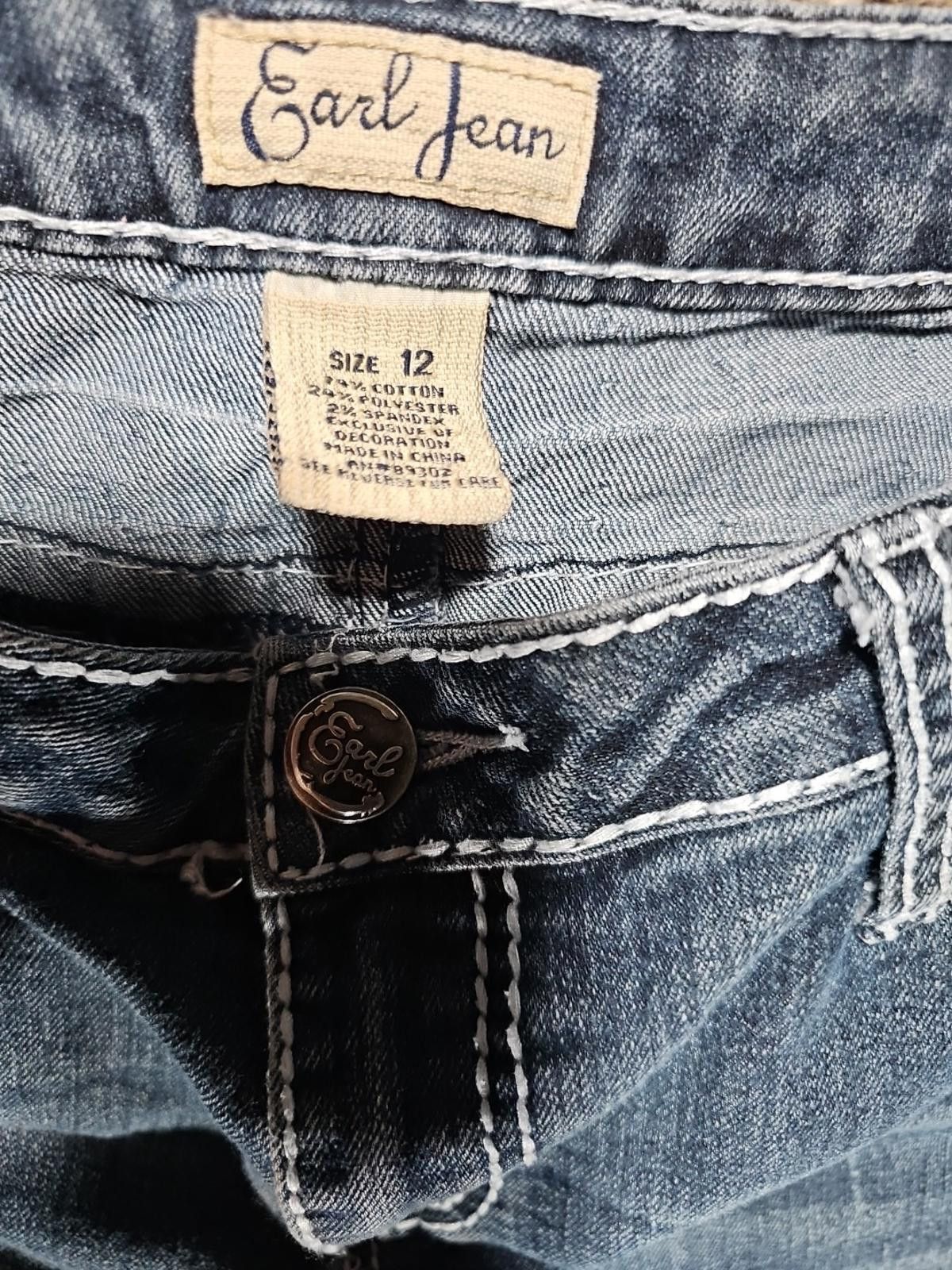 Earl Jeans Earl Jean Sz 12 Crop Capris Size 34" / US 12 / IT 48 - 2 Thumbnail