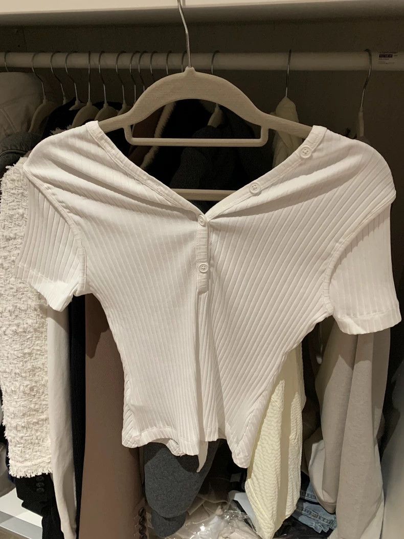 Helmut Lang HELMUT LANG Short sleeves white T Size S / US 4 / IT 40 - 2 Thumbnail