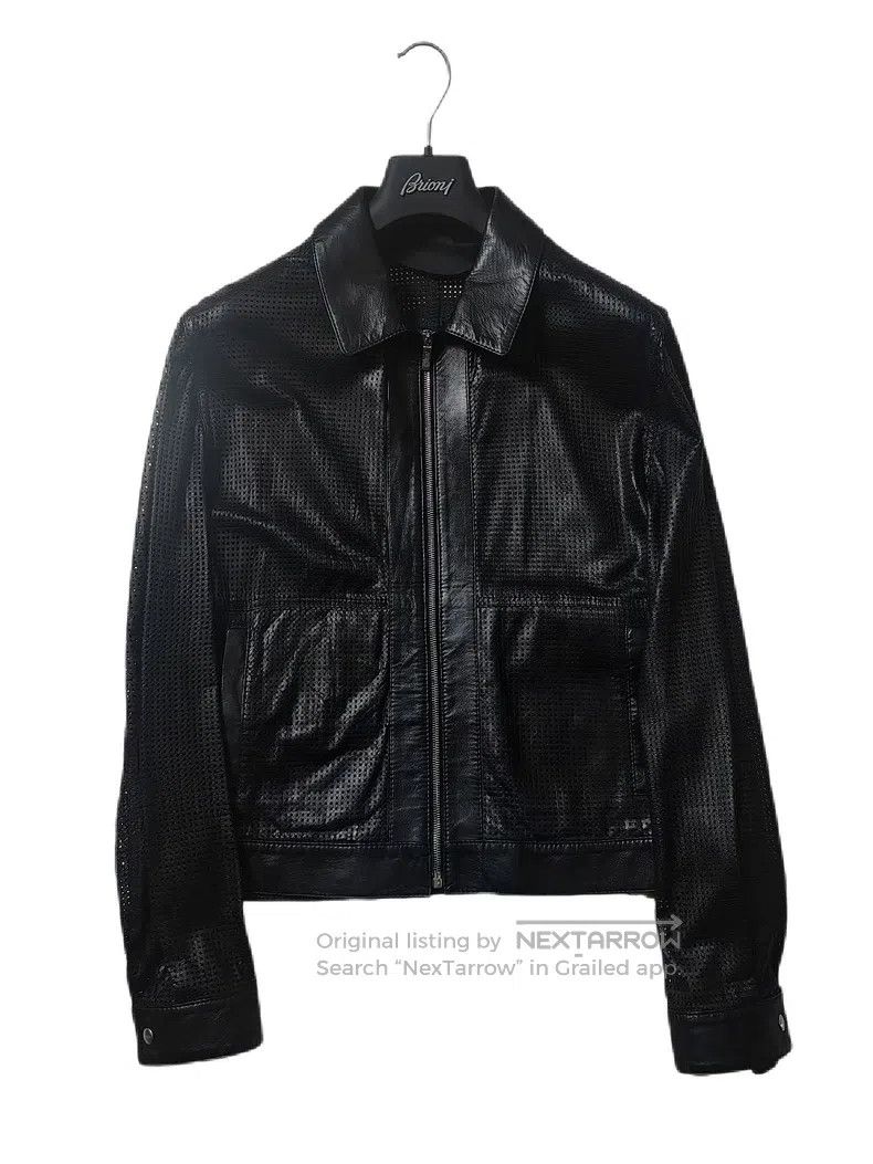 Brioni Brioni Hollowed-out cowhide jacket Size US L / EU 52-54 / 3 - 1 Thumbnail
