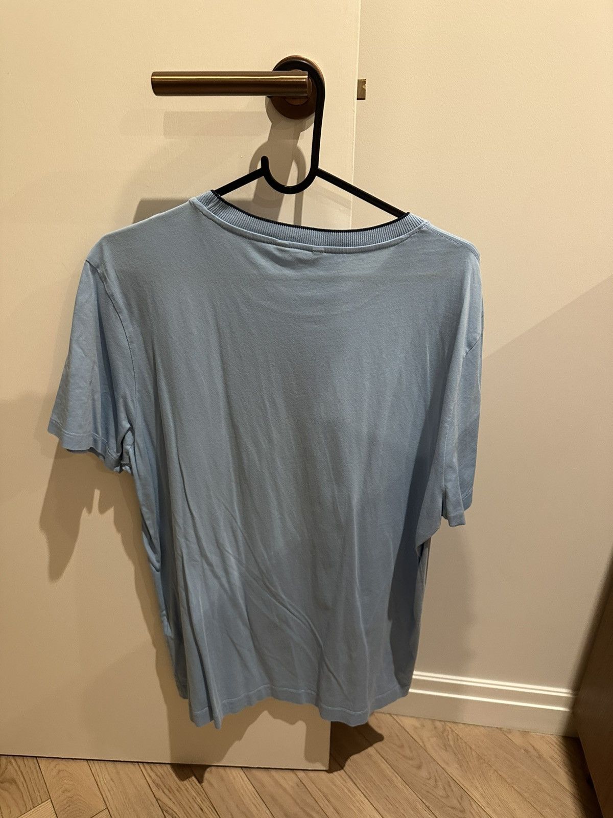 Massimo Dutti Sky Blue T-Shirt Size US XL / EU 56 / 4 - 4 Thumbnail