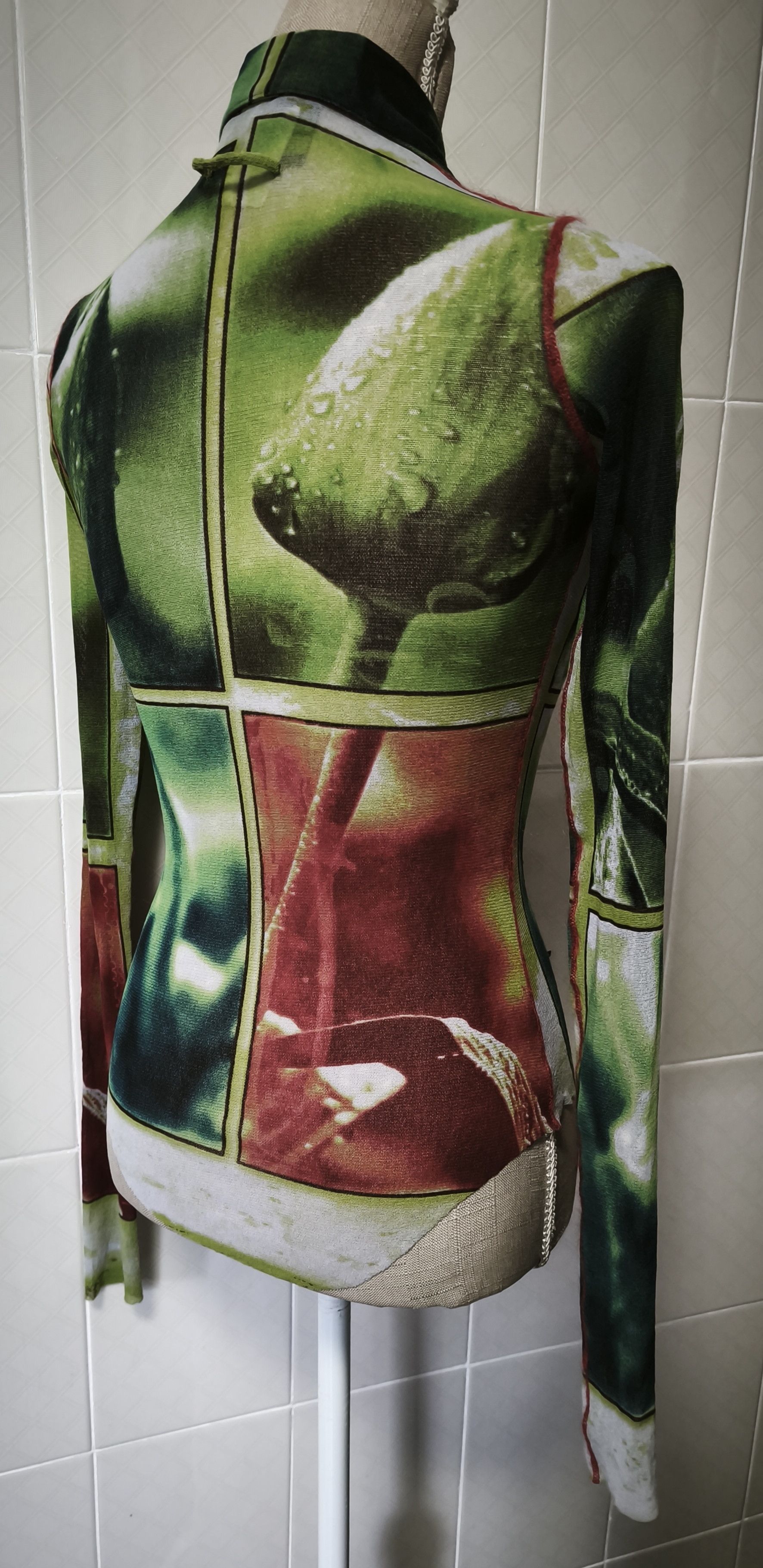 Jean Paul Gaultier Sping 2002 - Plants Photos print mesh top Size S / US 4 / IT 40 - 24 Thumbnail