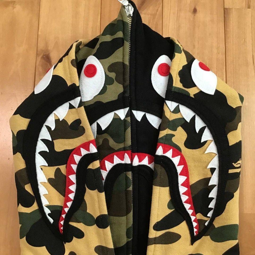 Bape BAPE CAMO Double Shark full zip hoodie a bathing ape Size US M / EU 48-50 / 2 - 3 Thumbnail