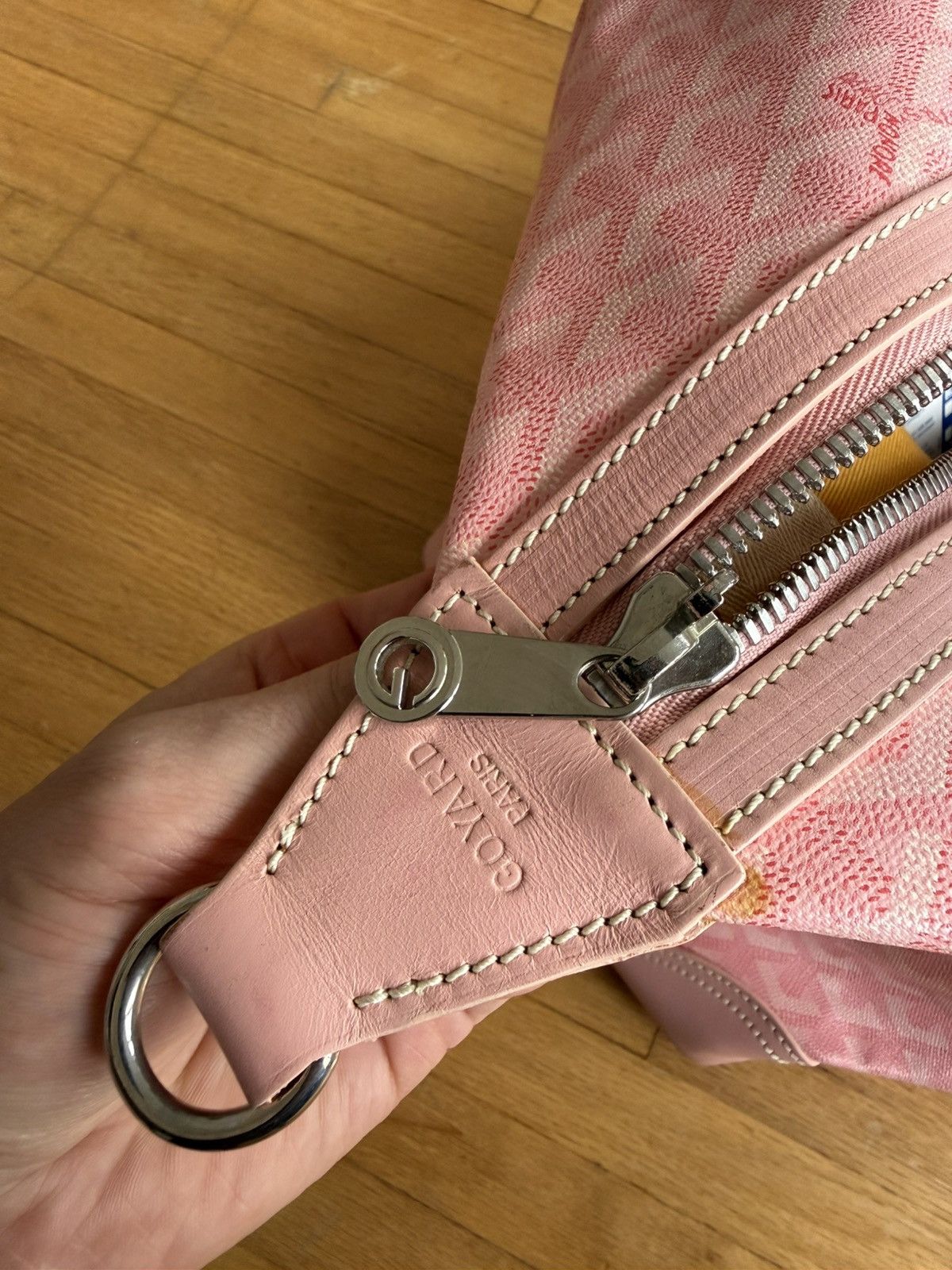 Goyard 2008 Pink Sakura Goyard Boeing Duffle Bag Size ONE SIZE - 10 Thumbnail