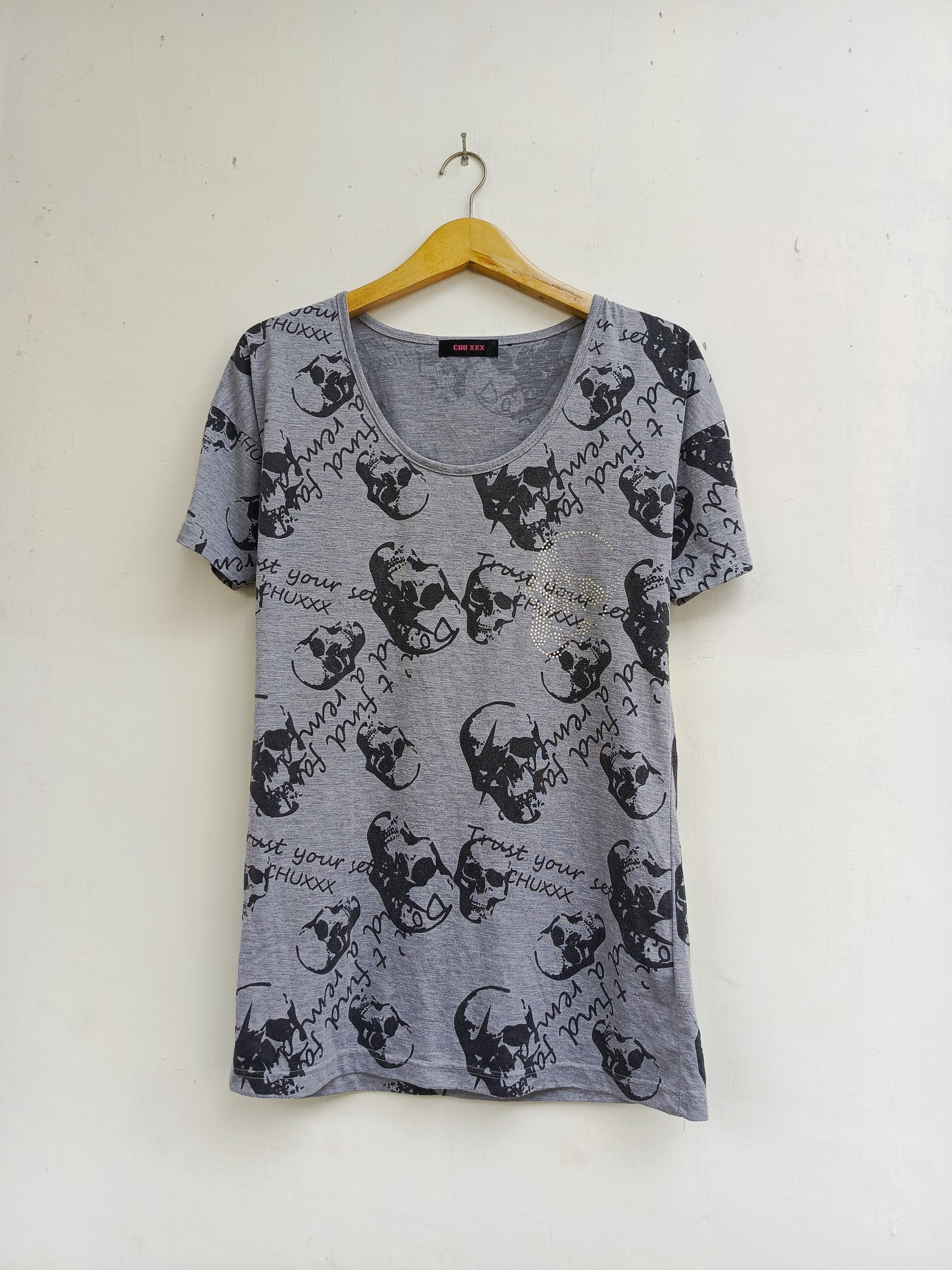 Japanese Brand Chu XXX skull tshirt Size L / US 10 / IT 46 - 1 Thumbnail