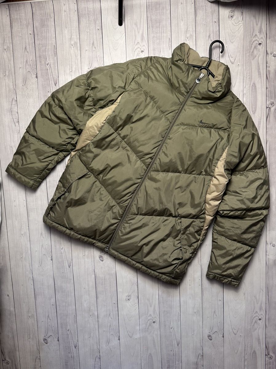 Nike × Vintage Vintage Nike down jacket puffer olive size L swoosh Size US L / EU 52-54 / 3 - 1 Thumbnail
