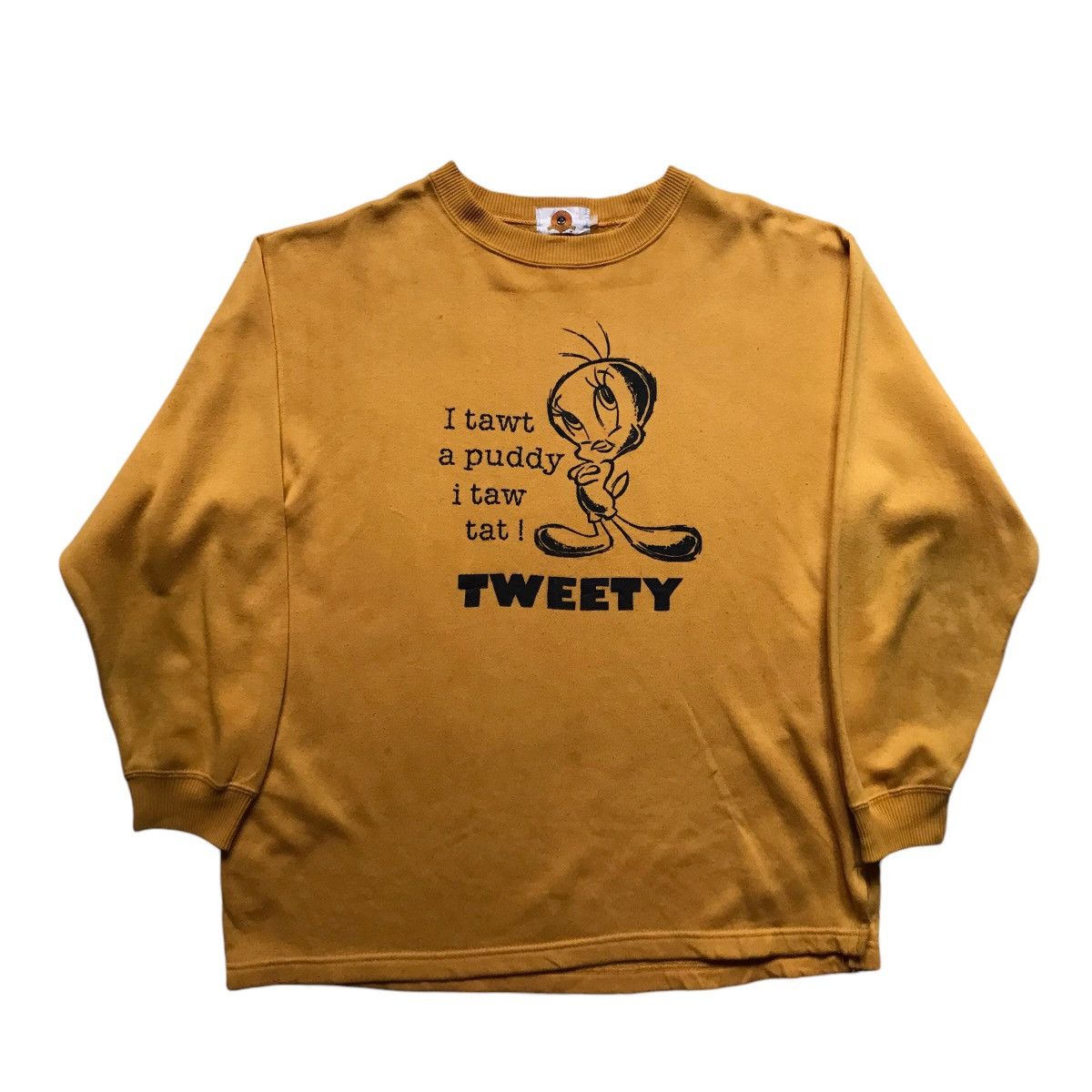 Disney × Vintage Vintage 90s Looney Tunes Long Spellout Sleeve Size US M / EU 48-50 / 2 - 1 Thumbnail
