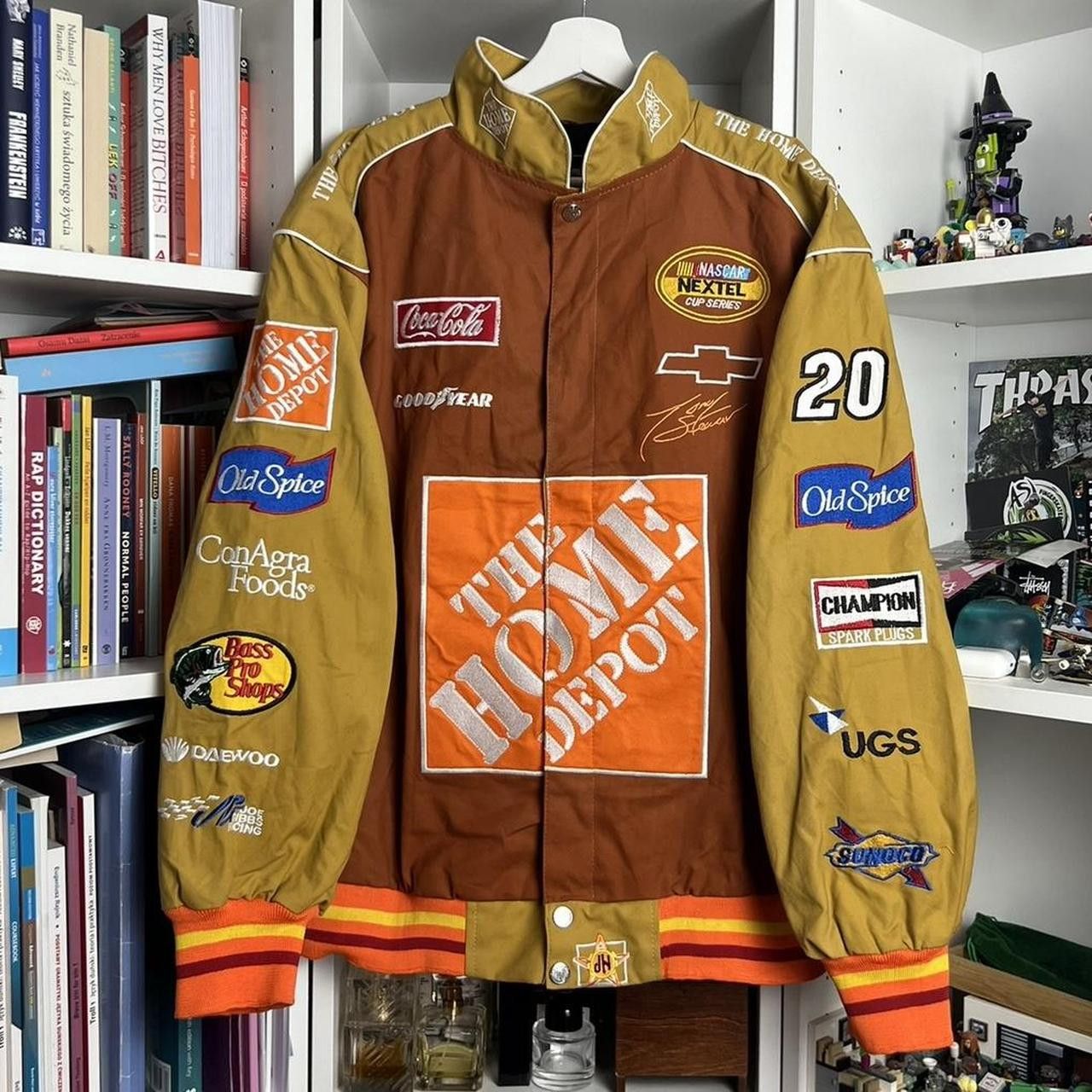 NASCAR Vintage 90s Nascar by JH Design moto racing biker jacket Size US XL / EU 56 / 4 - 1 Thumbnail