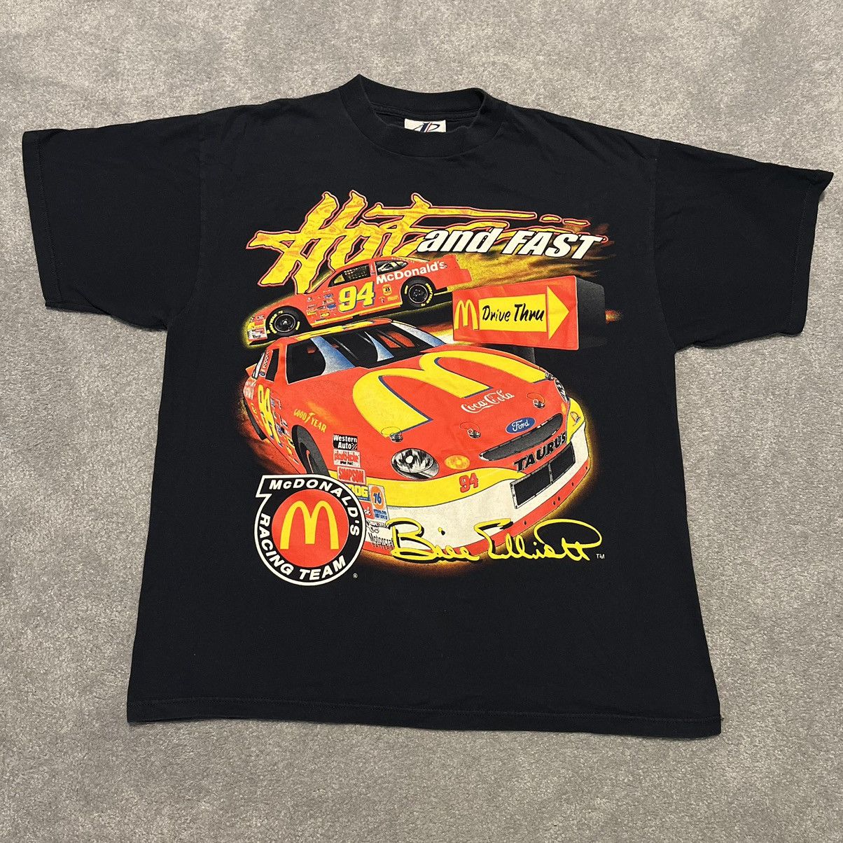 Logo Athletic Vintage 90s NASCAR Bill Elliott McDonalds Racing Graphic Tee Size US L / EU 52-54 / 3 - 3 Thumbnail