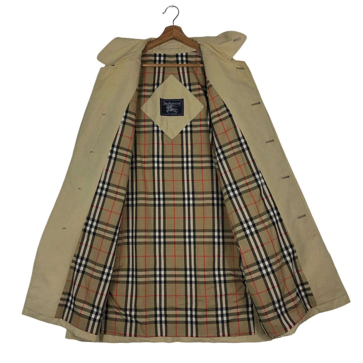 Burberry 🔥Vintage Burberrys of London Long Jacket Nova Check Blanket Size US M / EU 48-50 / 2 - 14 Thumbnail