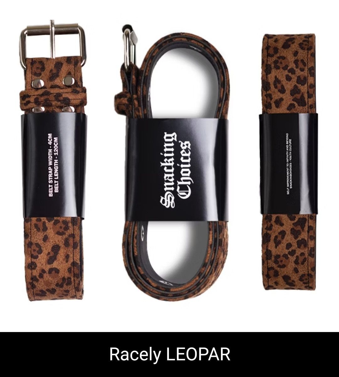 Japanese Brand 💥Racely Leopard y2k Streetwear Belt Size ONE SIZE - 1 Preview