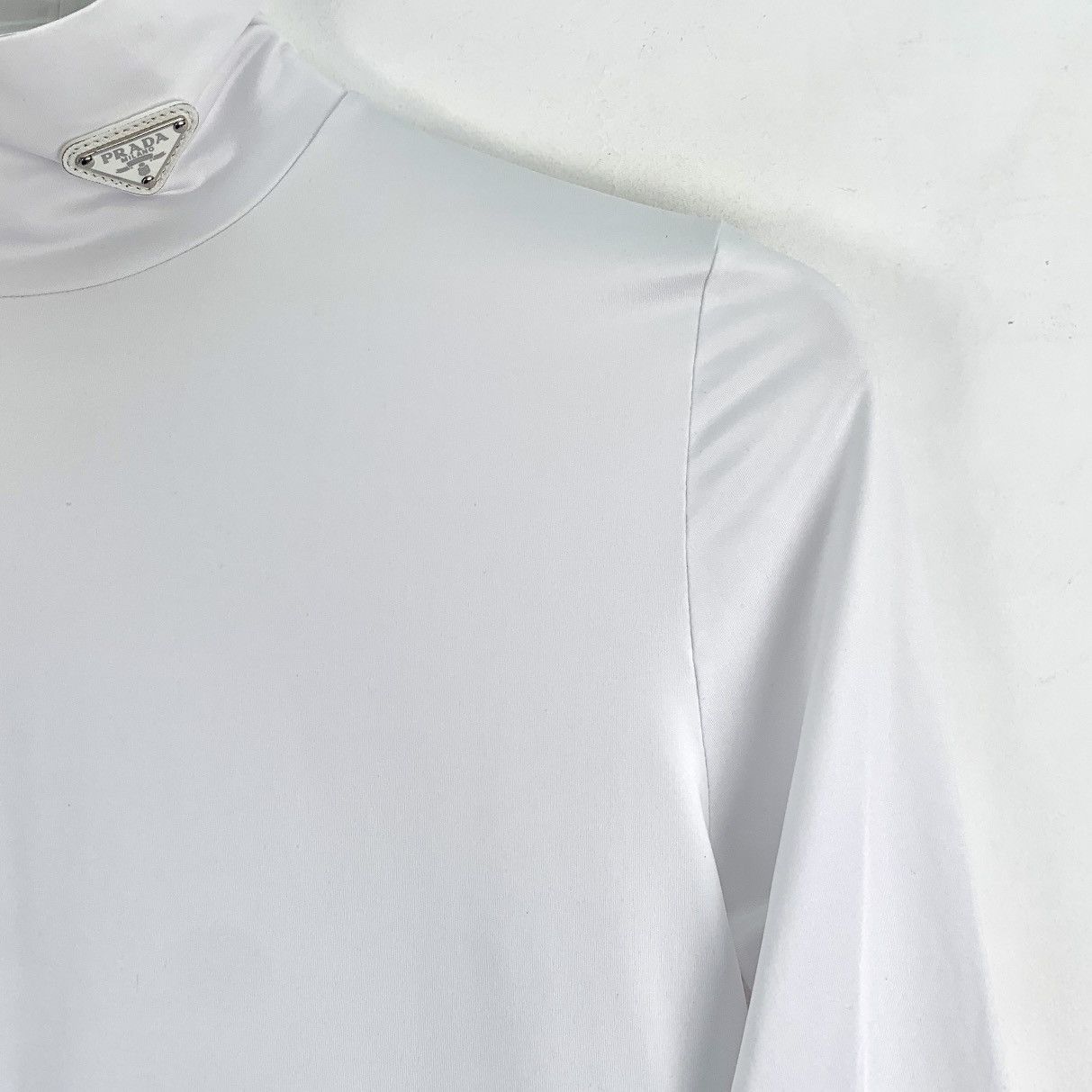 Prada Prada Triangle Logo Long Sleeve Base Layer T-shirt K26WX Size M / US 6-8 / IT 42-44 - 3 Thumbnail