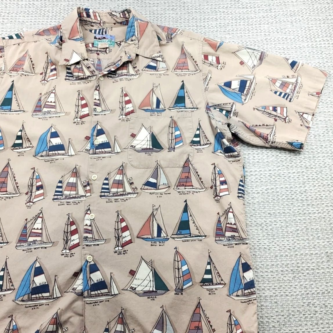 Reyn Spooner VINTAGE Reyn Spooner Shirt Men's L Large Hawaiian Traditionals Sailboats All Over Print Size US L / EU 52-54 / 3 - 2 Thumbnail