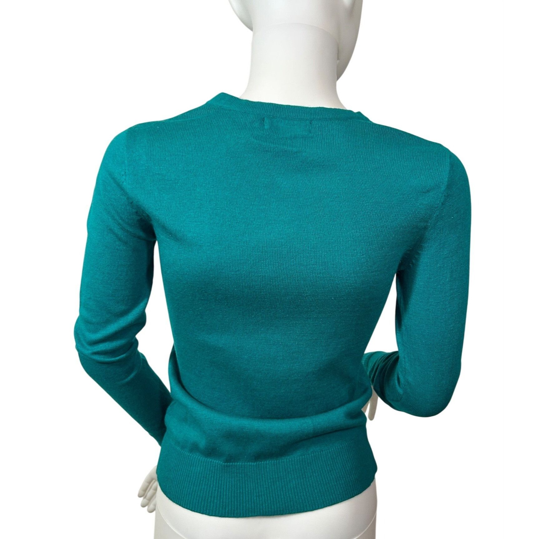 Other NY & Co 7th Avenue Teal Green Cardigan XS Petite Button Up Size XS / US 0-2 / IT 36-38 - 3 Thumbnail