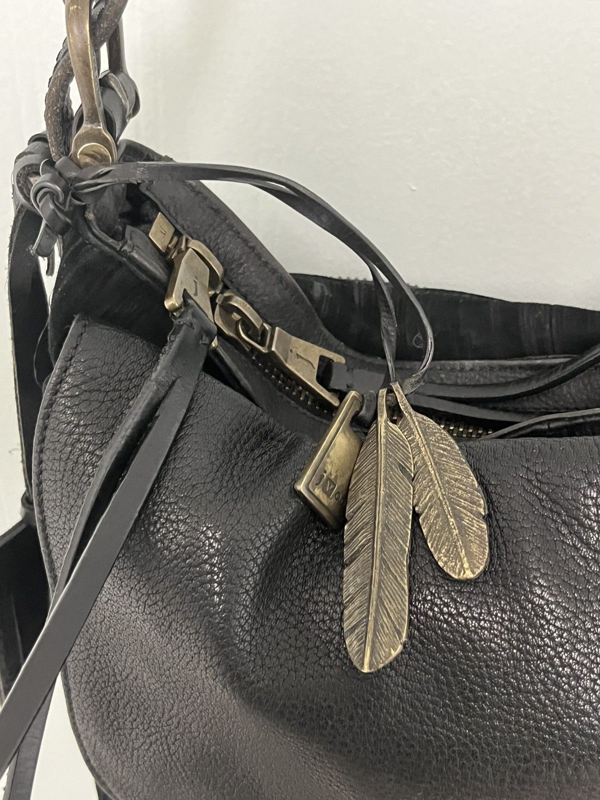 John Varvatos Leather Crossbody Bag. Size ONE SIZE - 10 Thumbnail