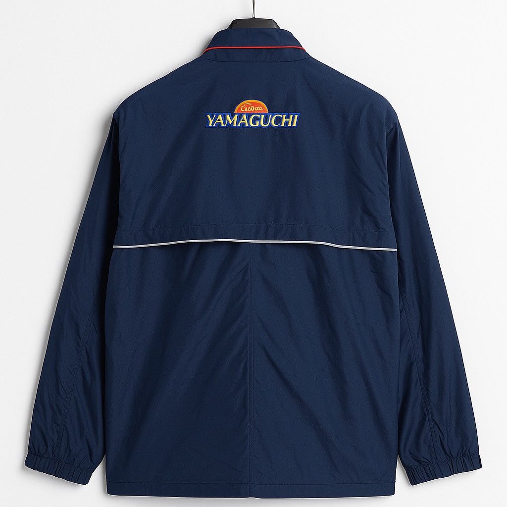 Mizuno Vintage Mizuno “Team Yamaguchi” Navy Windbreaker Jacket Size US M / EU 48-50 / 2 - 2 Thumbnail
