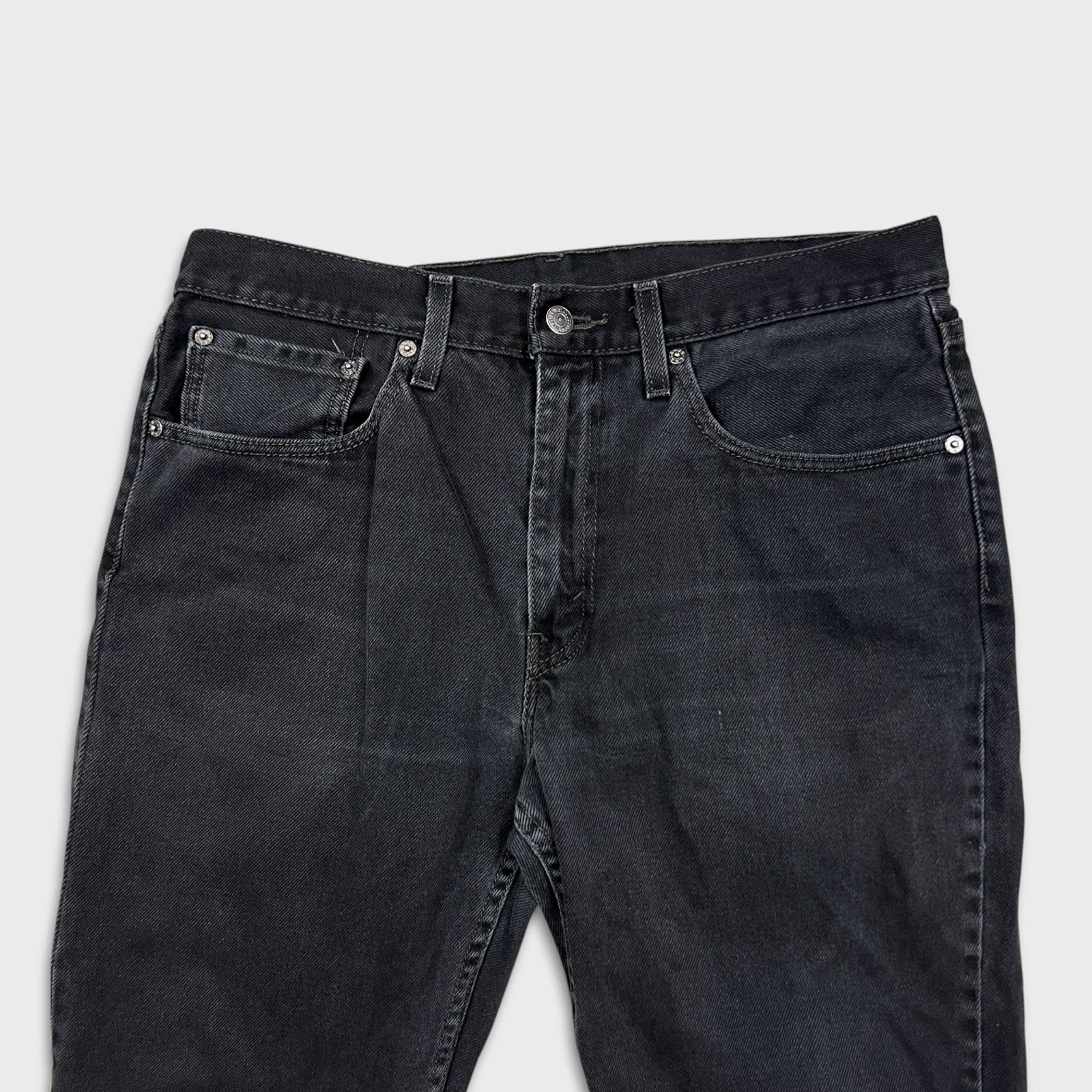 Levi's × Vintage Levi's 516 Jeans 34x30 Black Straight Leg Faded Denim Pants Size US 34 / EU 50 - 2 Thumbnail