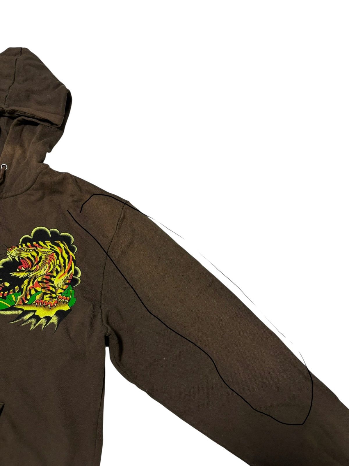 Ed Hardy Y2K Ed Hardy Hoodie Zip Up Sun Faded Tiger Angry Logo Rap Size US XL / EU 56 / 4 - 4 Thumbnail