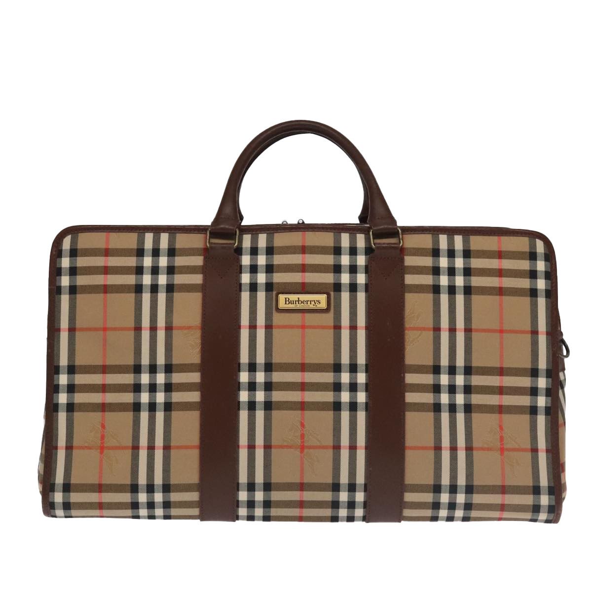 Burberry Nova Check Beige Canvas Travel Bag (Pre-Owned) Size ONE SIZE - 1 Thumbnail