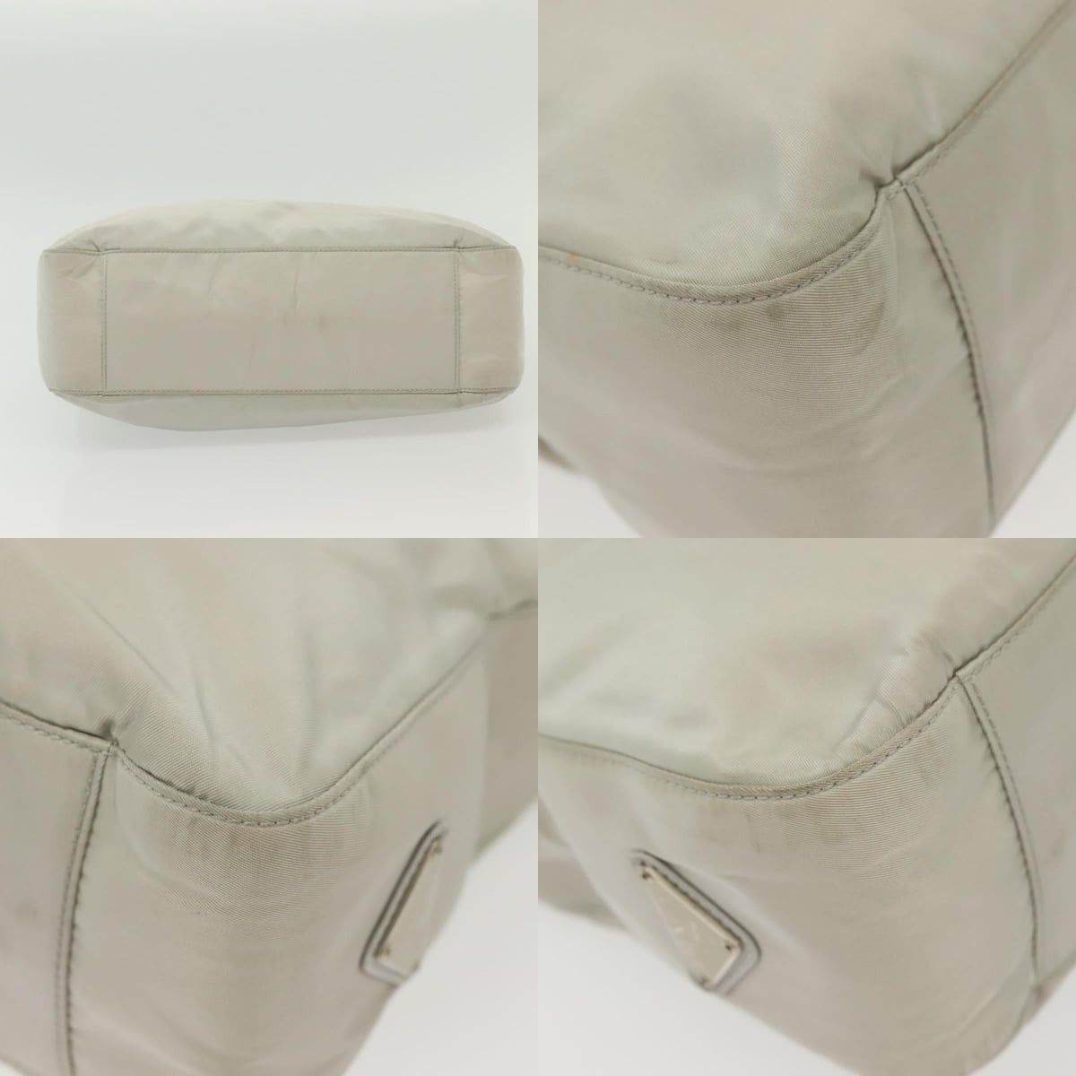 Prada PRADA Shoulder Bag Nylon Ivory Silver Size ONE SIZE - 10 Thumbnail