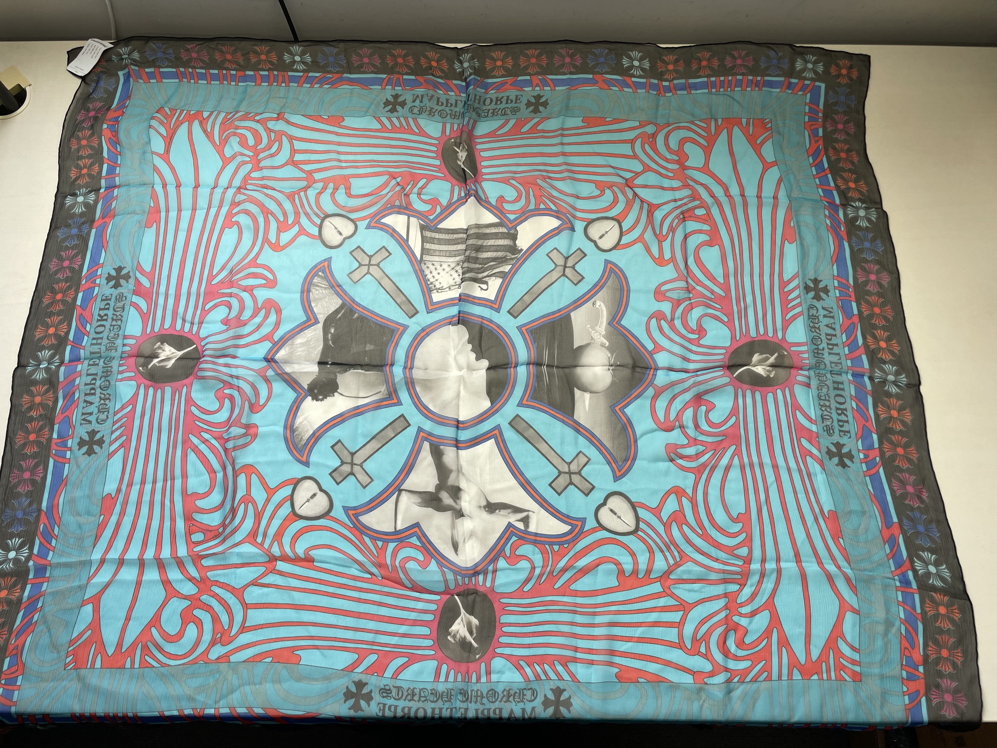 Chrome Hearts Chrome Hearts Mapplethorpe Silk Scarf Size ONE SIZE - 4 Thumbnail