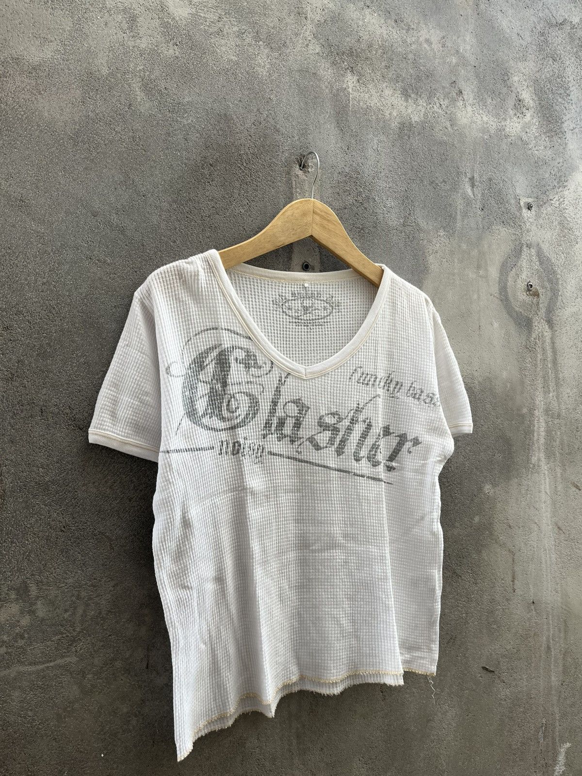 Beauty Beast × Japanese Brand × Le Grande Bleu (L.G.B.) 2000s Glasher - Trashstar Distressed Thermal Mesh Tee Size US L / EU 52-54 / 3 - 3 Thumbnail
