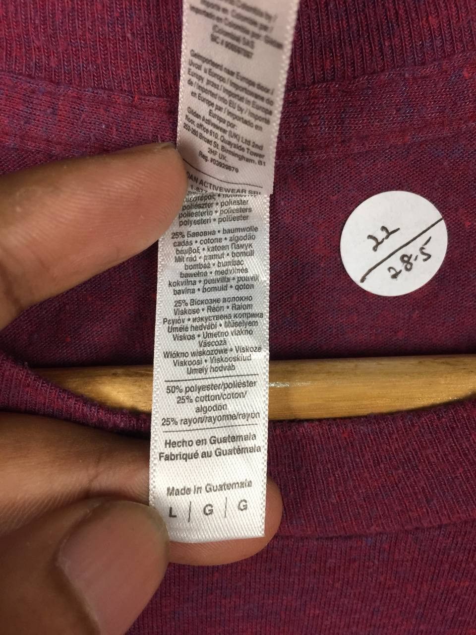American Apparel American Apparel Heather Maroon Tri-Blend Tee Size US L / EU 52-54 / 3 - 8 Thumbnail
