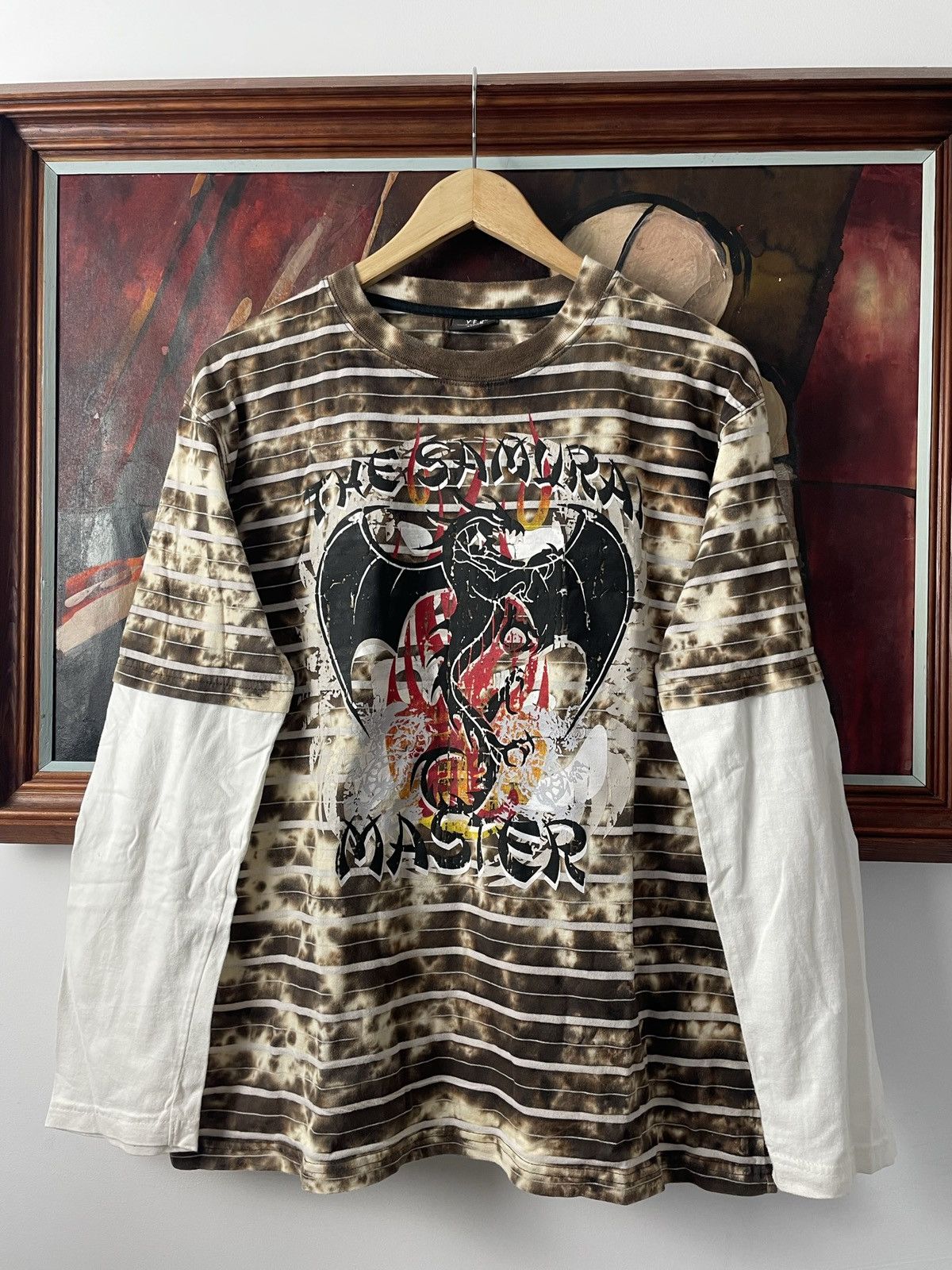 トップス KIDILL DOCKING OPIUM L/S SHIRT Y2K Japanese Brand × Vintage Vintage Y2K Avant Garde Gothic Opium