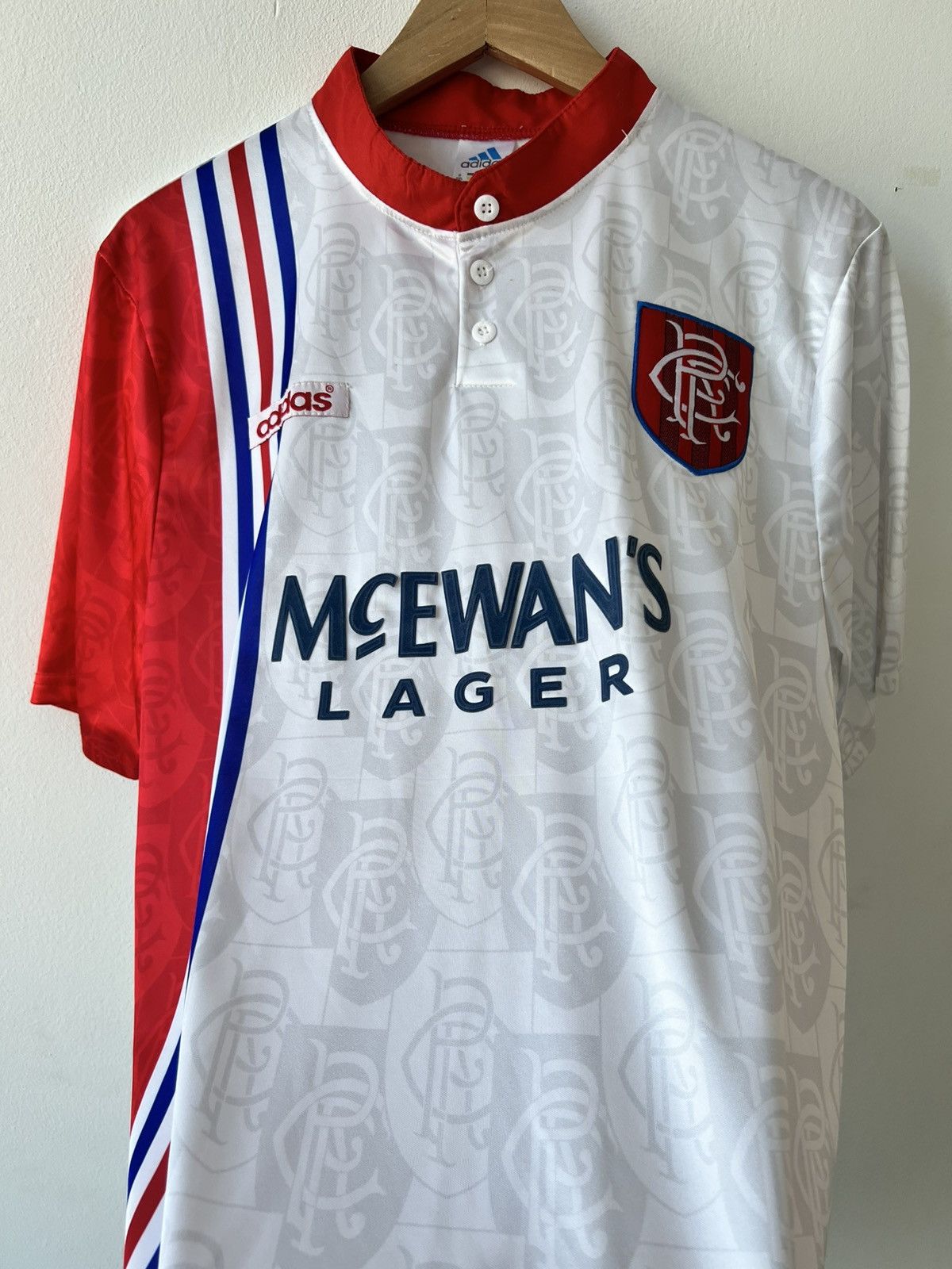 Adidas 🩸RARE🩸Adidas Rangers 1996/1997 Vintage Jersey Size US XL / EU 56 / 4 - 4 Thumbnail