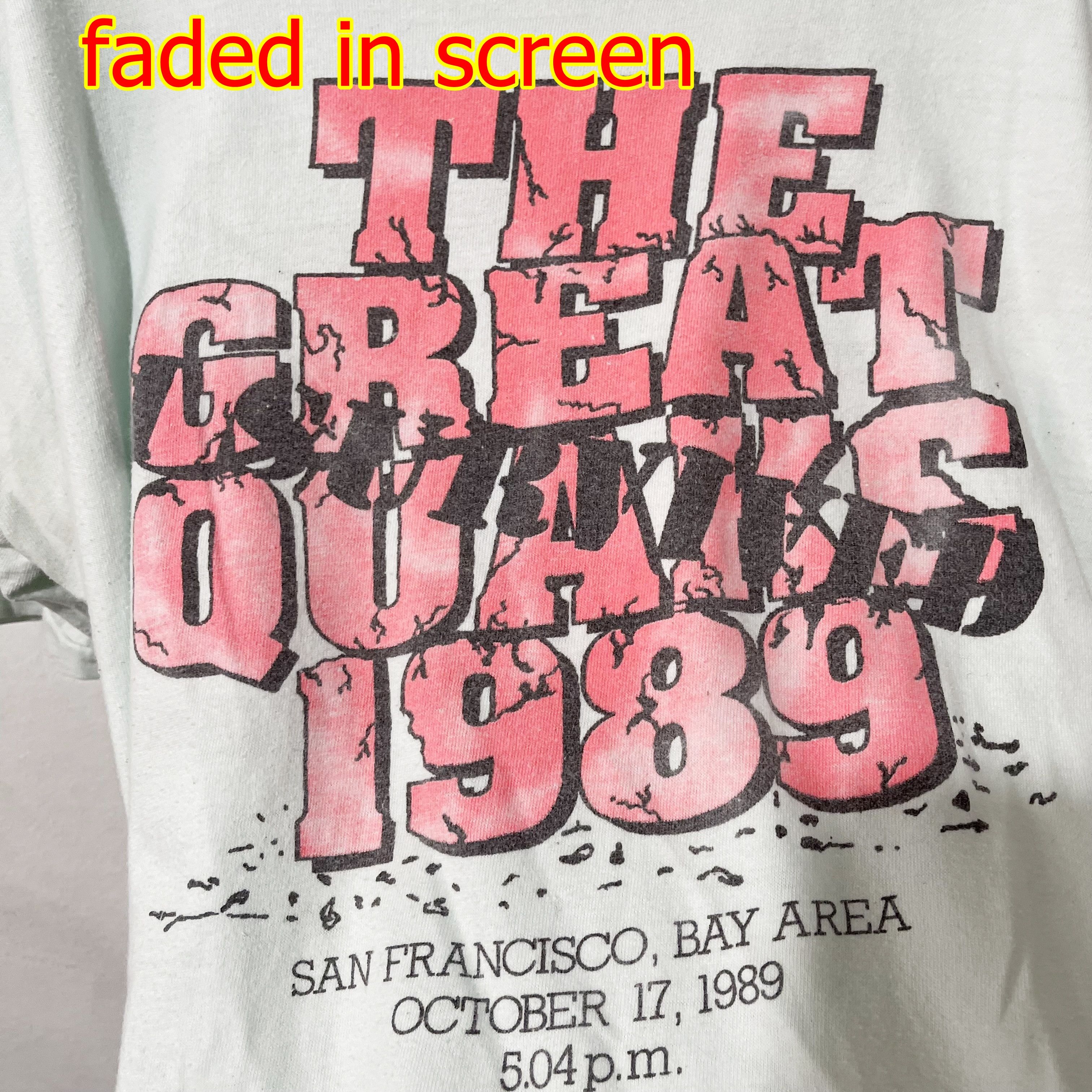 Vintage Vintage The Great Quake 1989 T-Shirt Size US XL / EU 56 / 4 - 3 Thumbnail