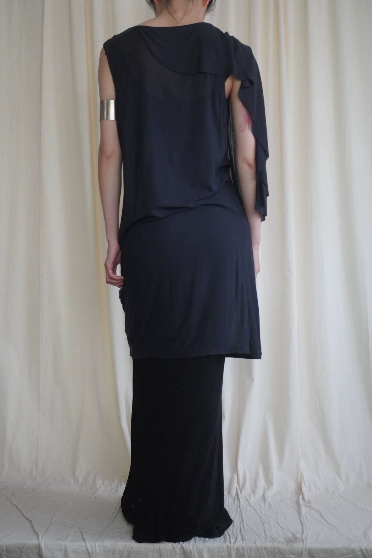 MM6 MM6 2000s Navy Blue Wrap Dress M 9/10 Size M / US 6-8 / IT 42-44 - 8 Thumbnail