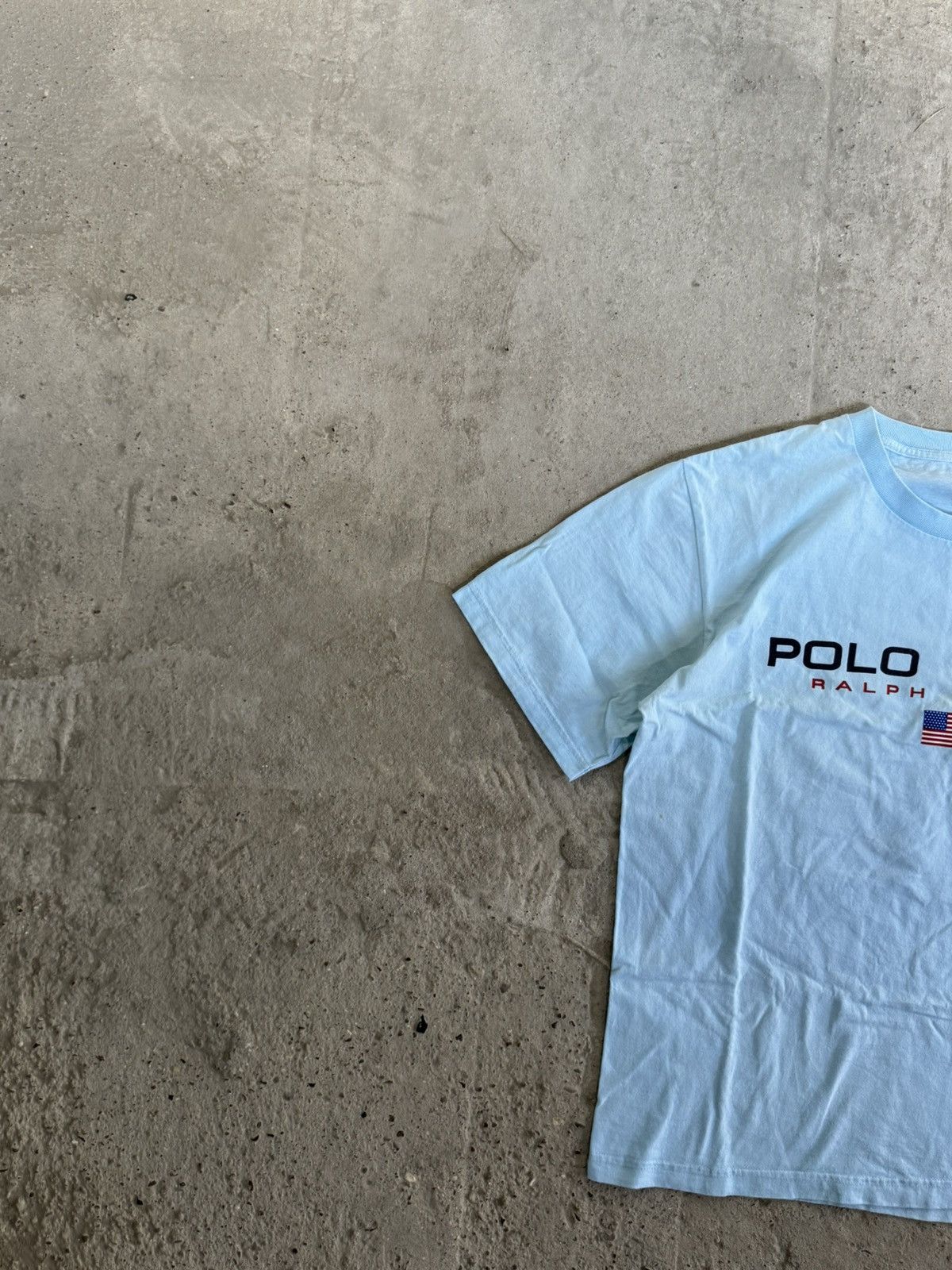 Polo Ralph Lauren VINTAGE POP CULTURE POLO SPORT BIG LOGO USA FLAG TSHIRT Size US XL / EU 56 / 4 - 6 Thumbnail