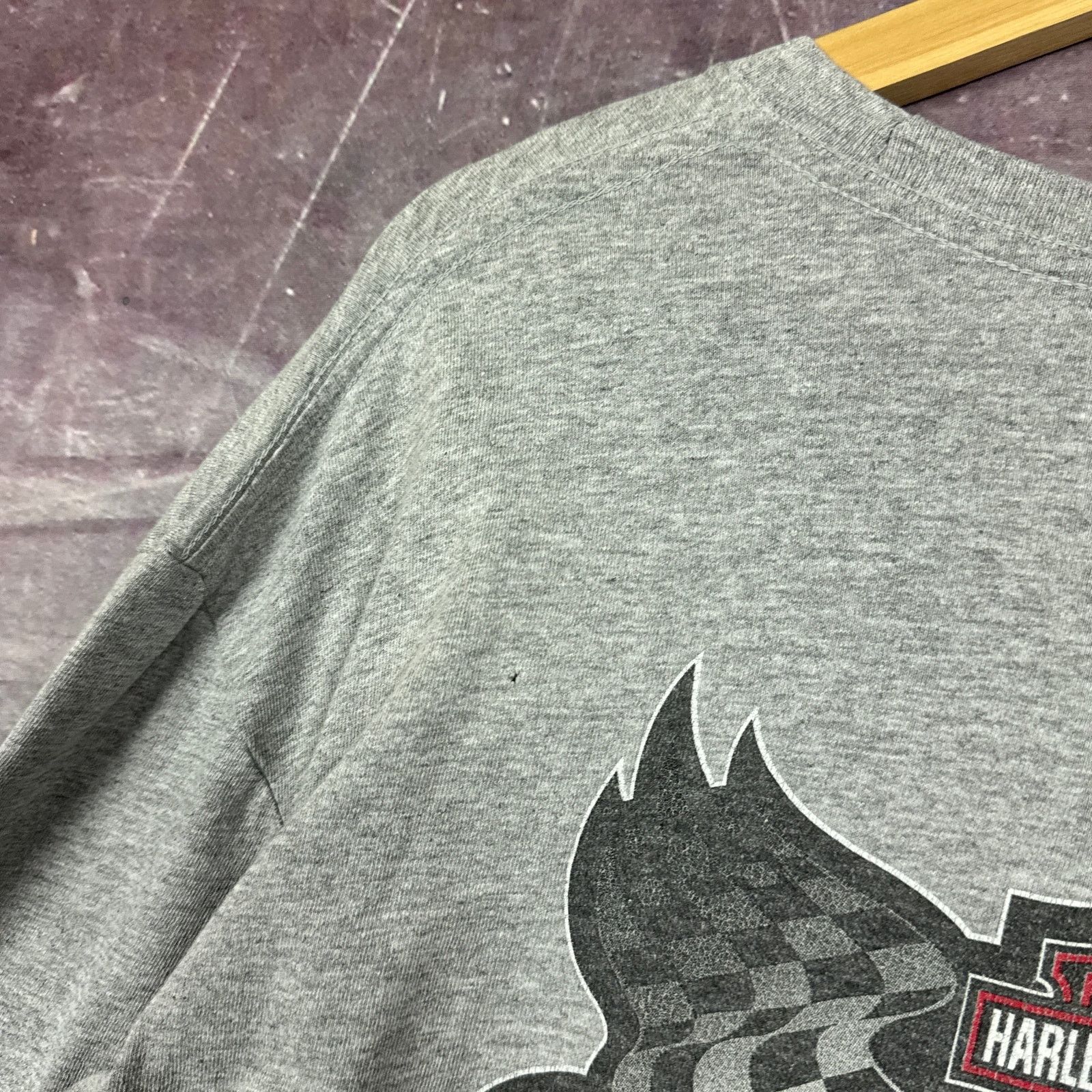 Harley Davidson × Vintage 00s Gray Harley Davidson Ohio Racing Graphic LS Shirt L 3073 Size US L / EU 52-54 / 3 - 9 Thumbnail