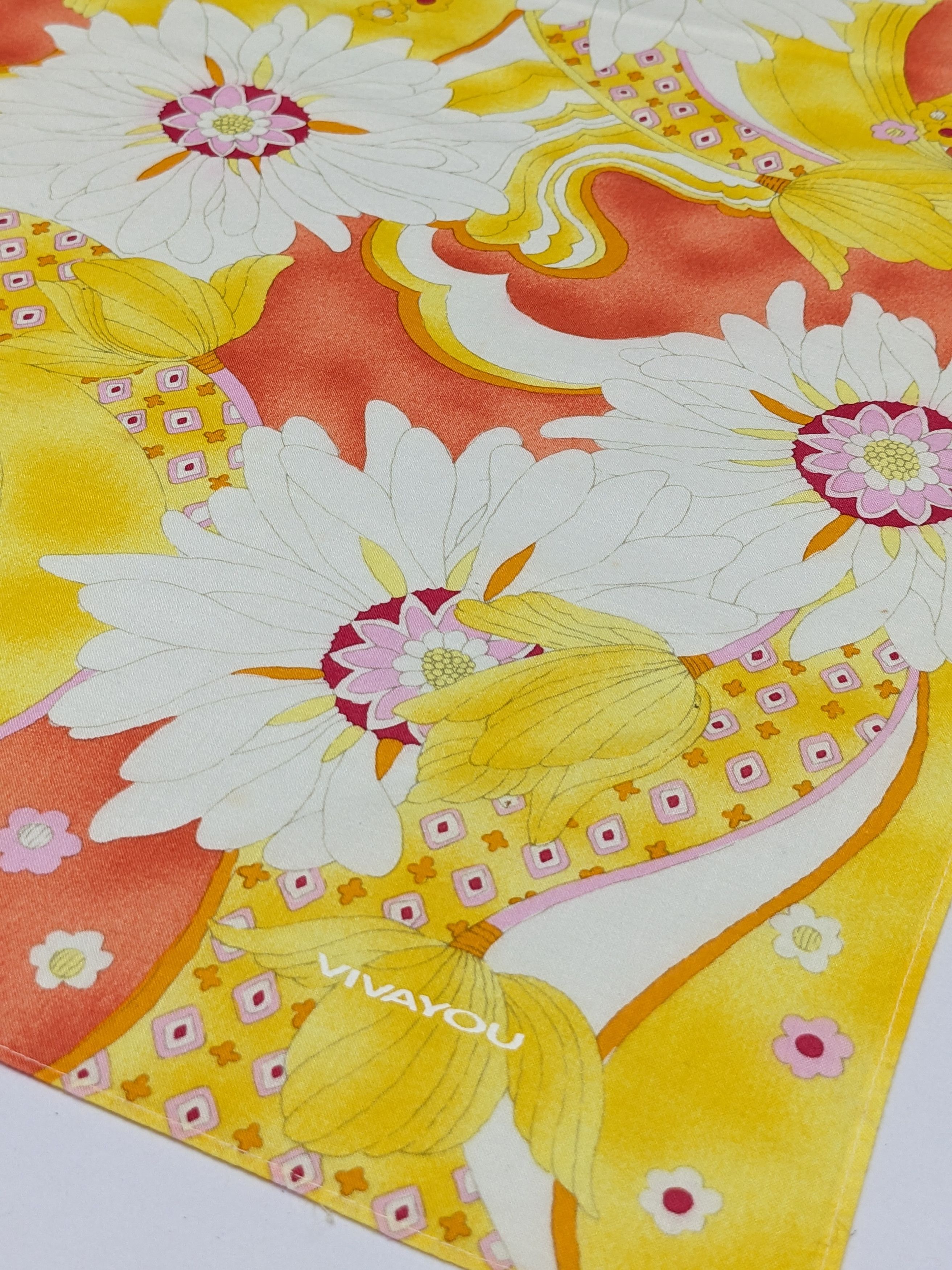 Japanese Brand Vintage Vivayou Japan Designer Floral Mod Psychedelic Size ONE SIZE - 2 Thumbnail