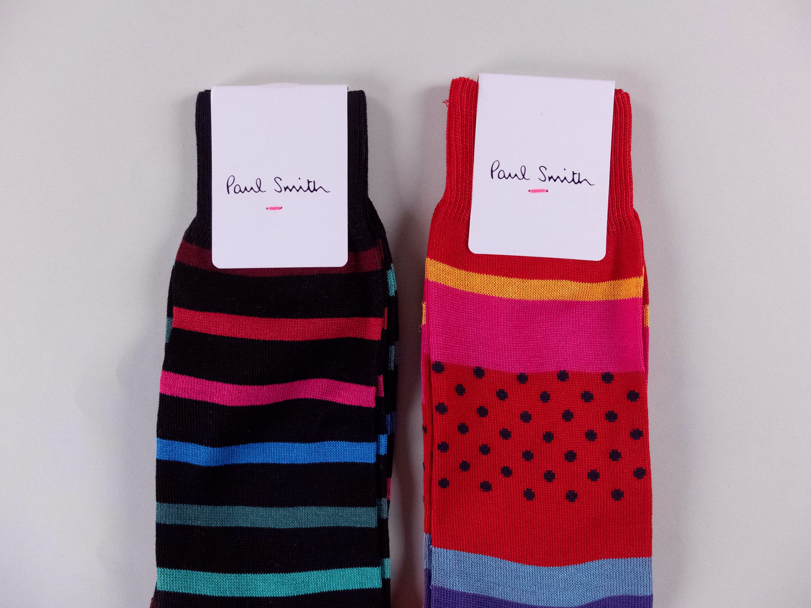 Paul Smith 6 pairs of Paul Smith colorful mid calf cotton blend socks q Size ONE SIZE - 3 Thumbnail