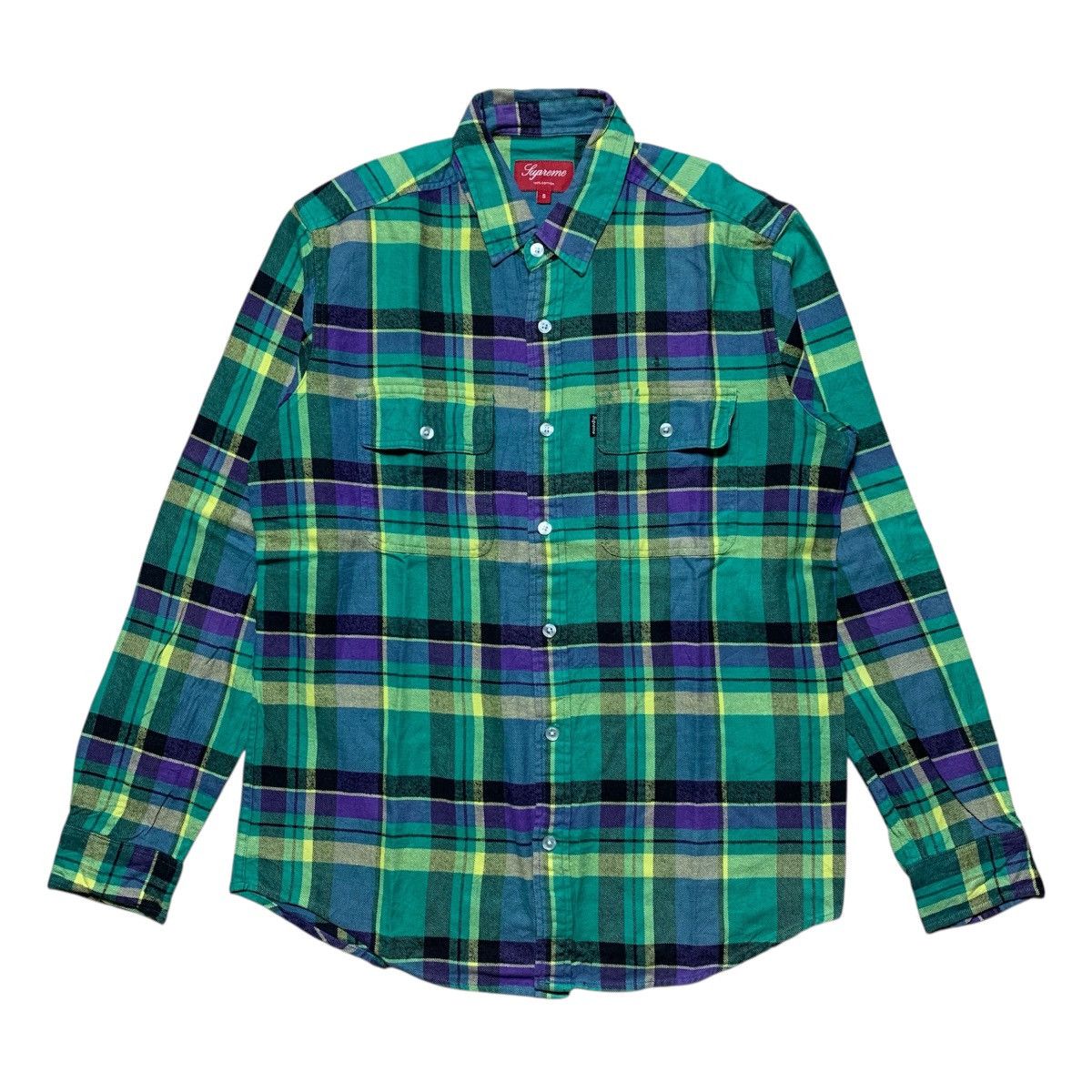 Supreme Supreme Flannel Shirt Double Pocket Button Up Size US S / EU 44-46 / 1 - 1 Thumbnail