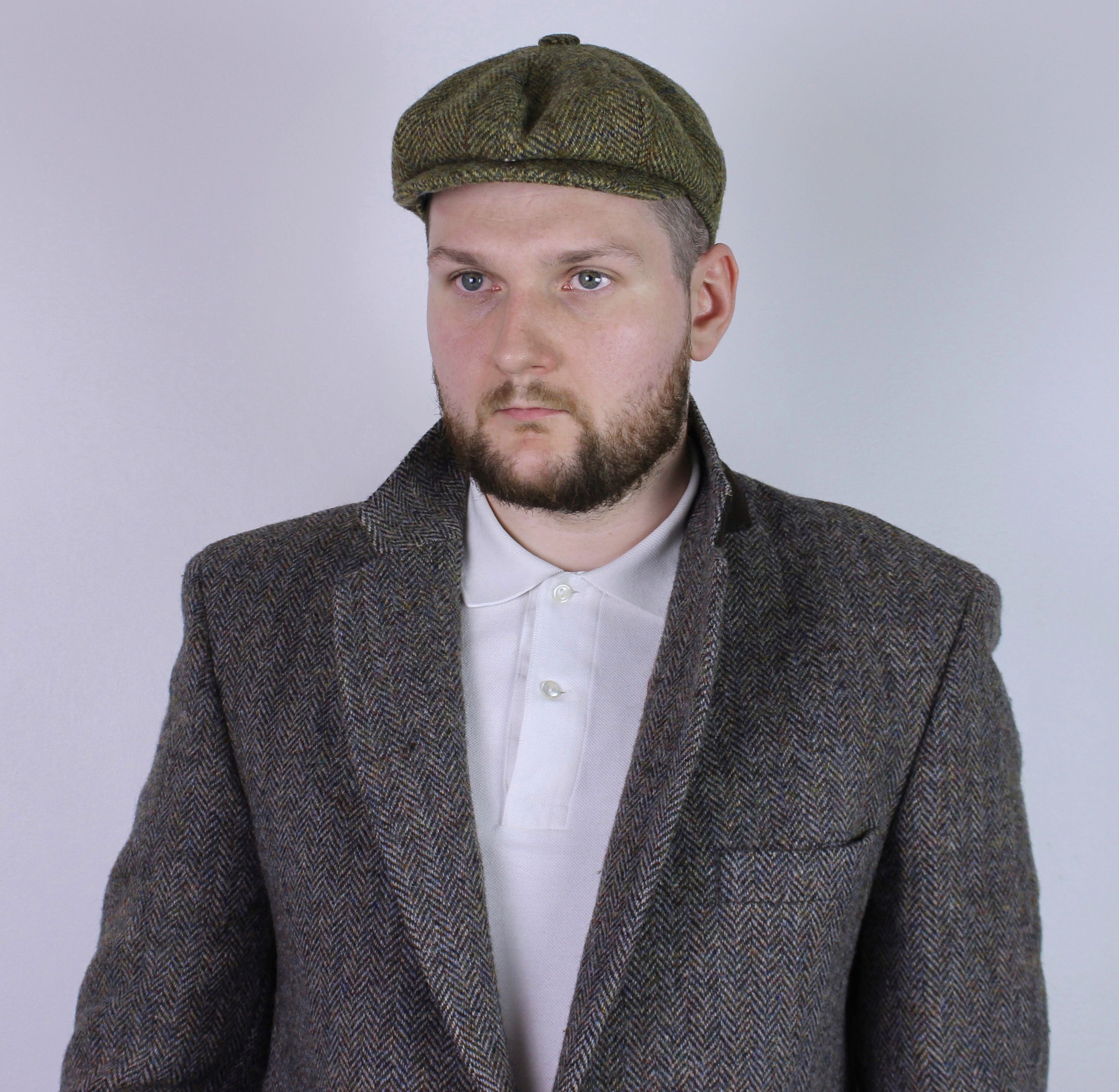 Harris Tweed Harris Tweed wool Flat Cap Hat Newsboy England Size ONE SIZE - 3 Thumbnail